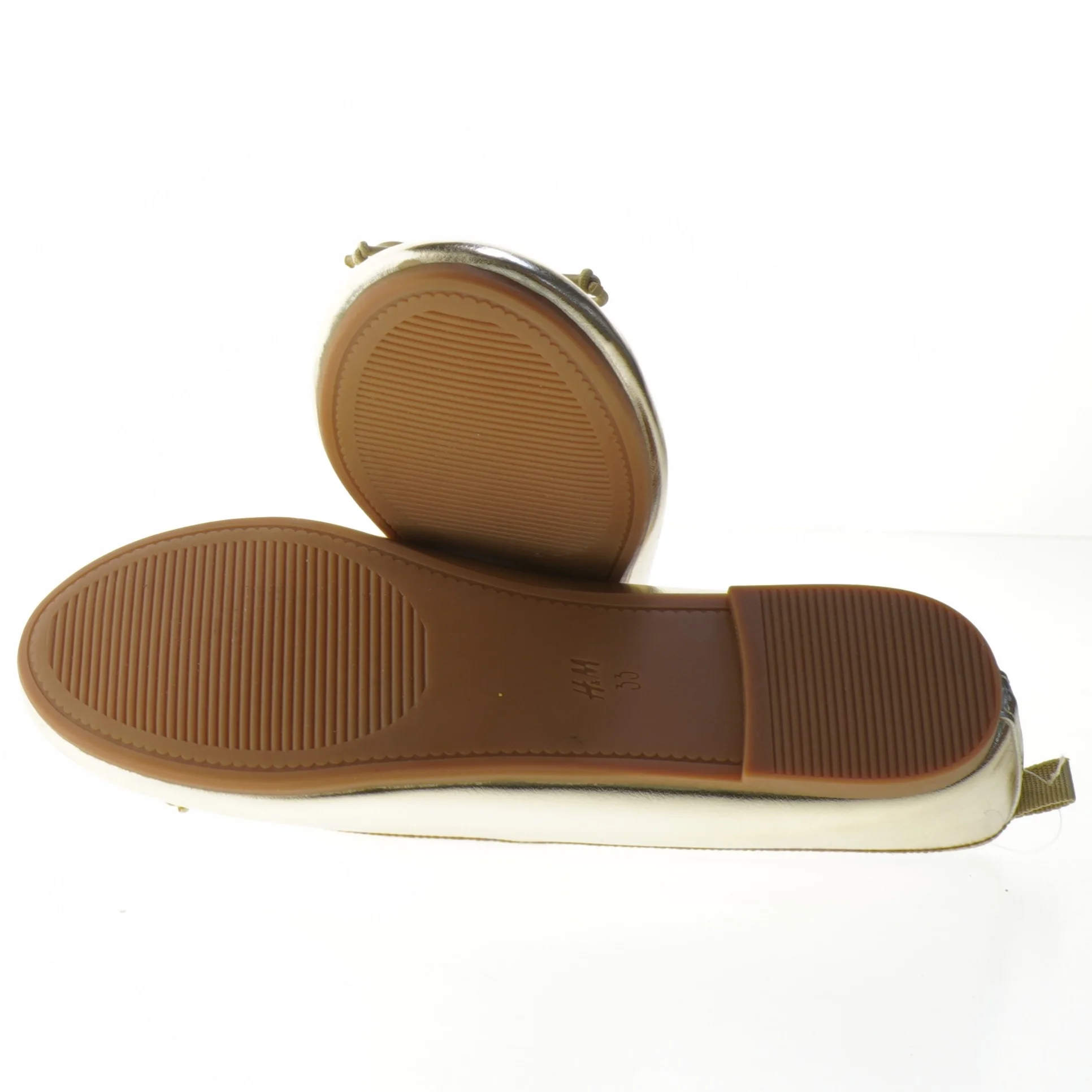 Guld ballerina sko til børn fra H&M (str. 33 )