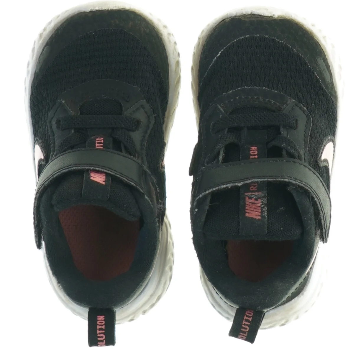 Sorte sneakers med velcro til børn fra Nike (str. 21)