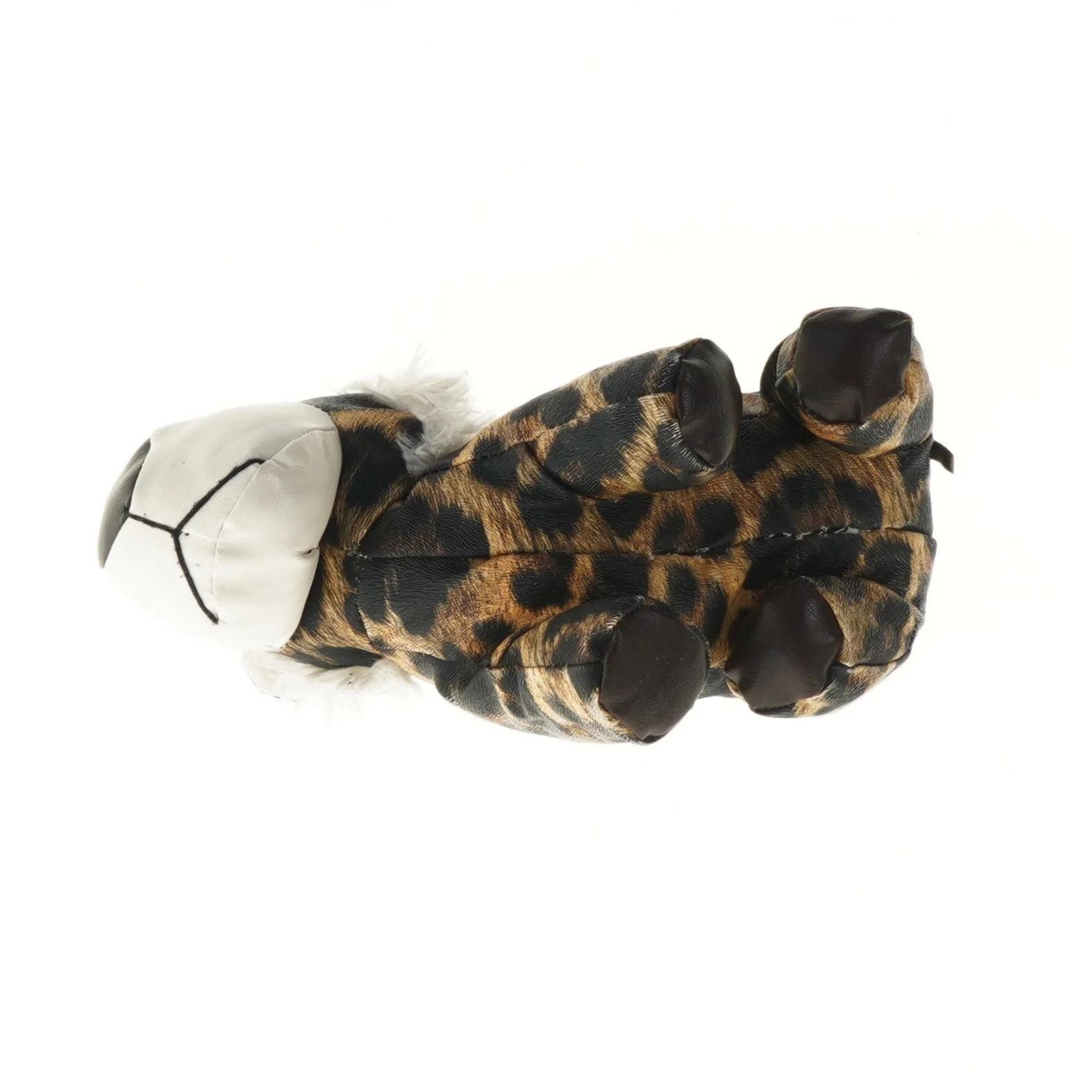 Plyslegetøjsløve med leopardprint (str. 24 cm)