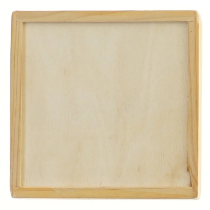 Trælabyrintspil (str. 12,5x12,5x2,5 cm)