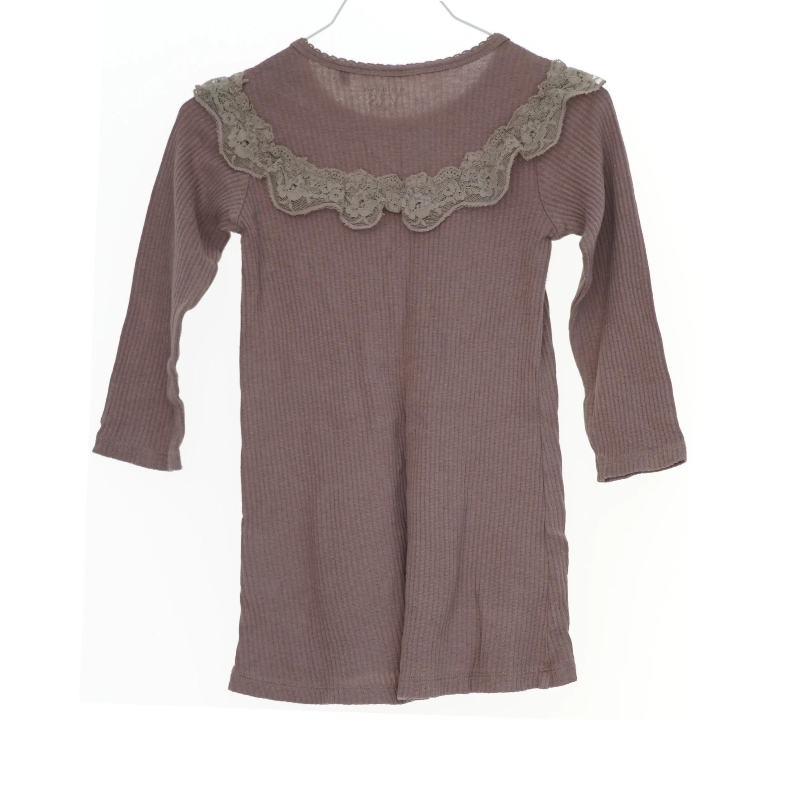 Langærmet trøje med blonder fra VRS (str. 92)