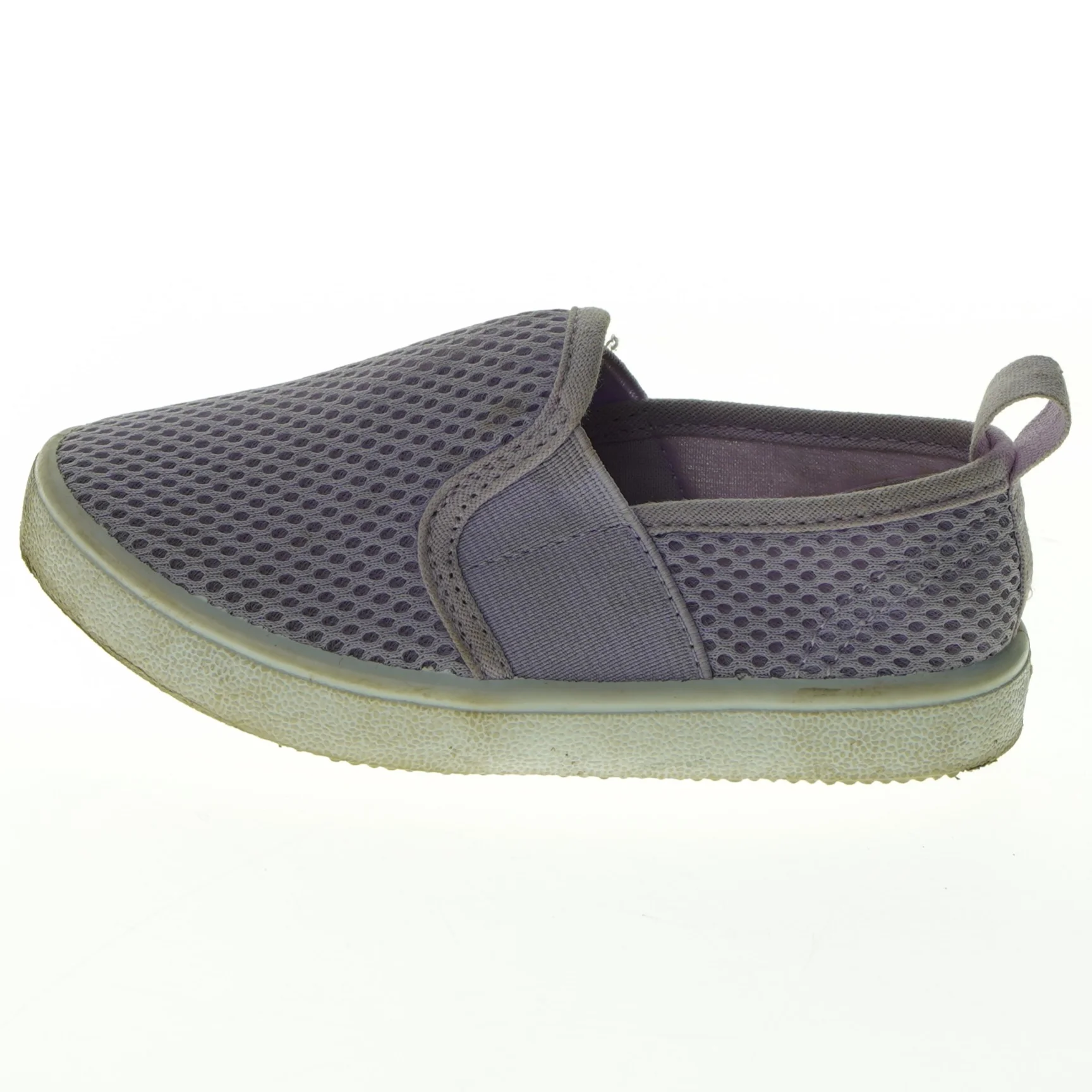 Brugte grå slip-on sko