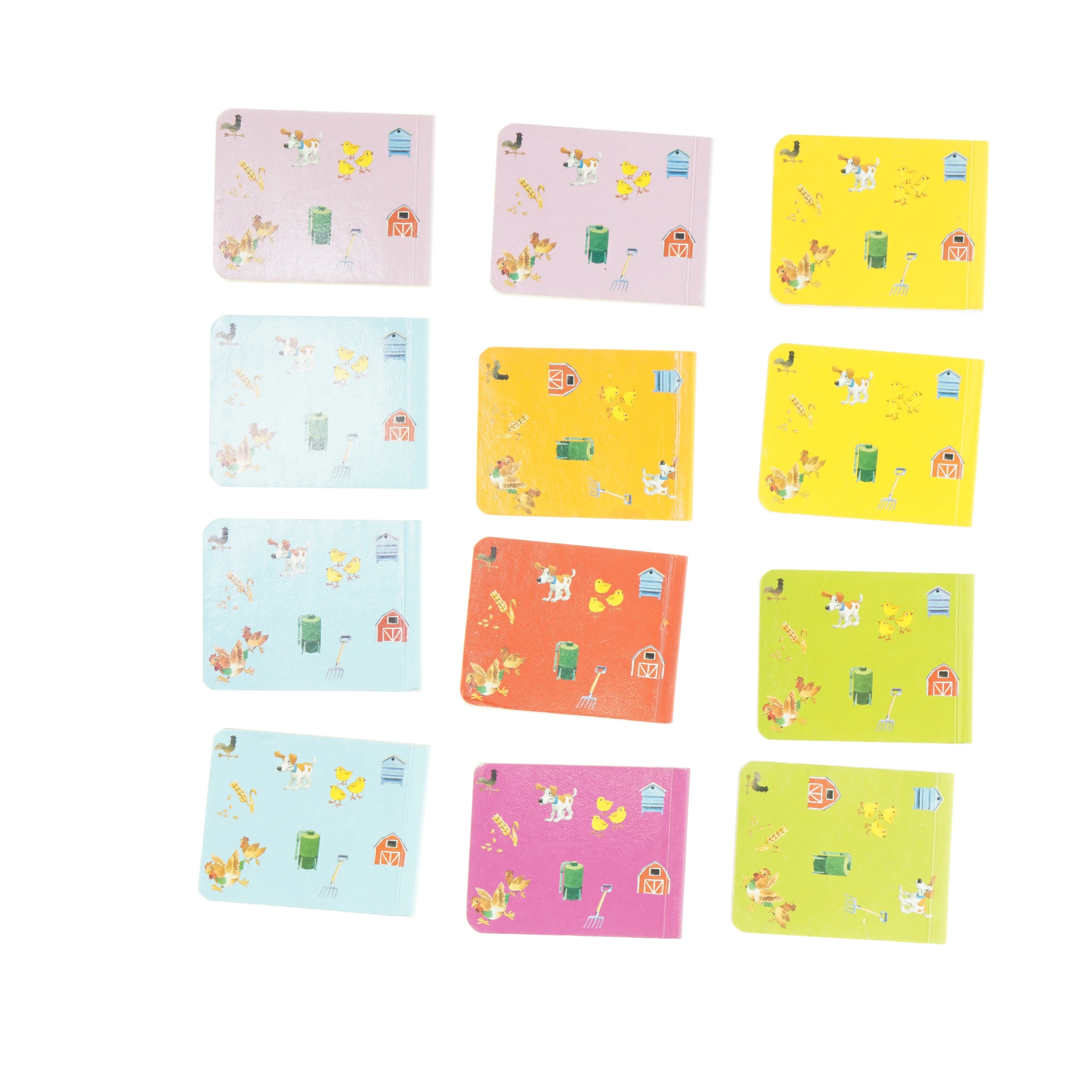 Minibøger - 12 stk. (str. 9 x 7 cm)