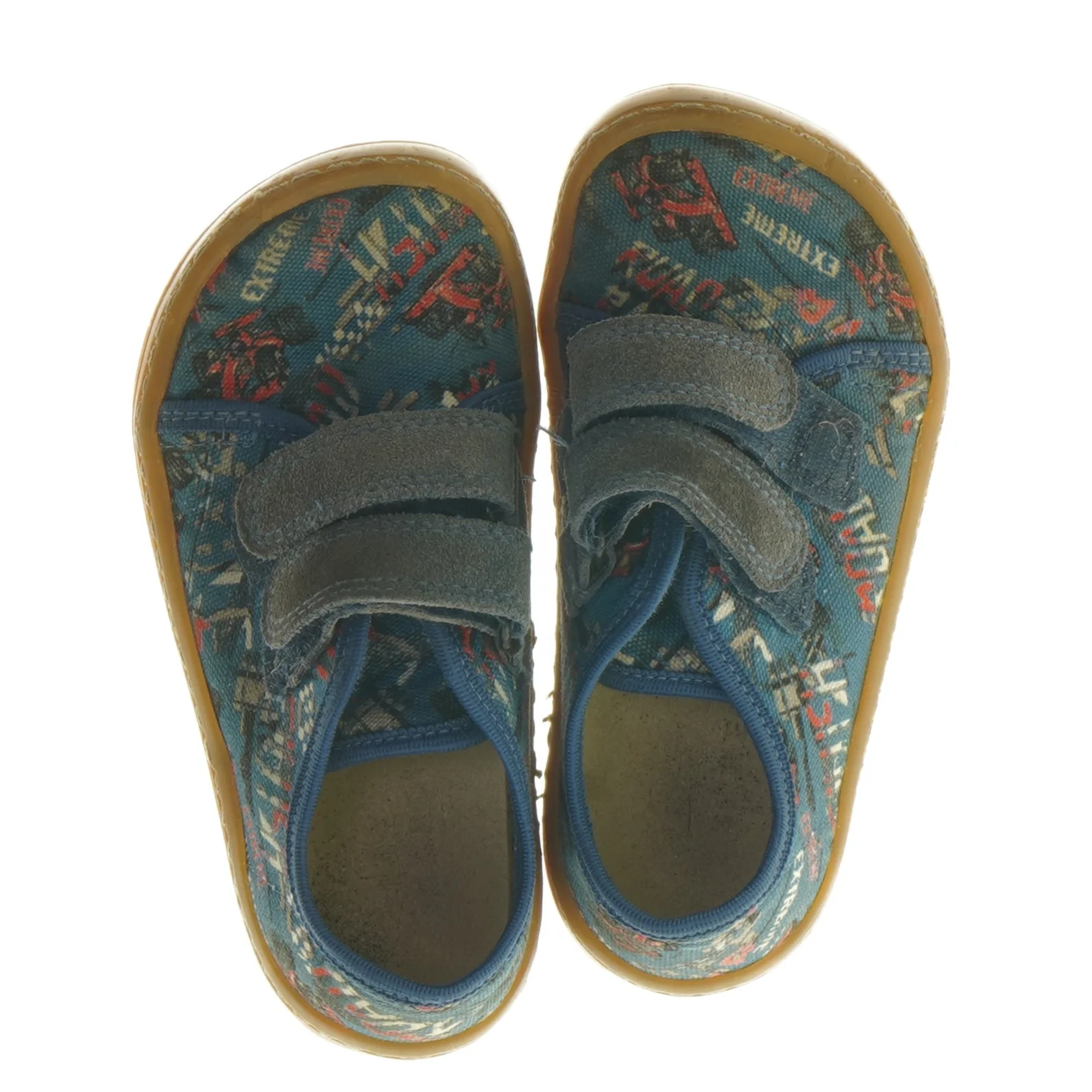 Froddo barfodssko canvas med racerbiler(str. 24 )