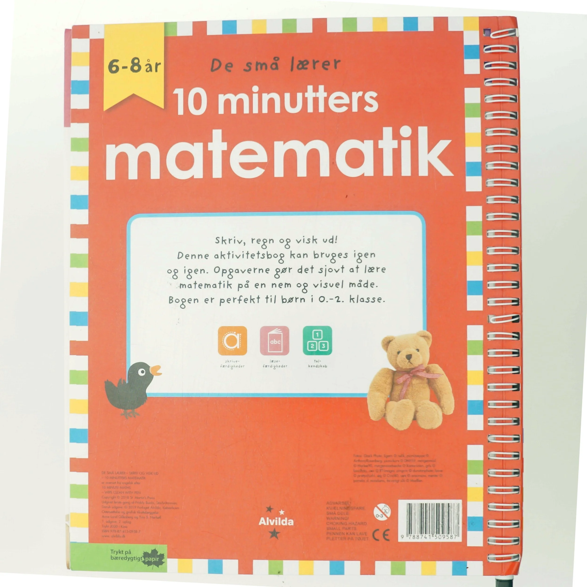 10 minutters matematik bog med pen