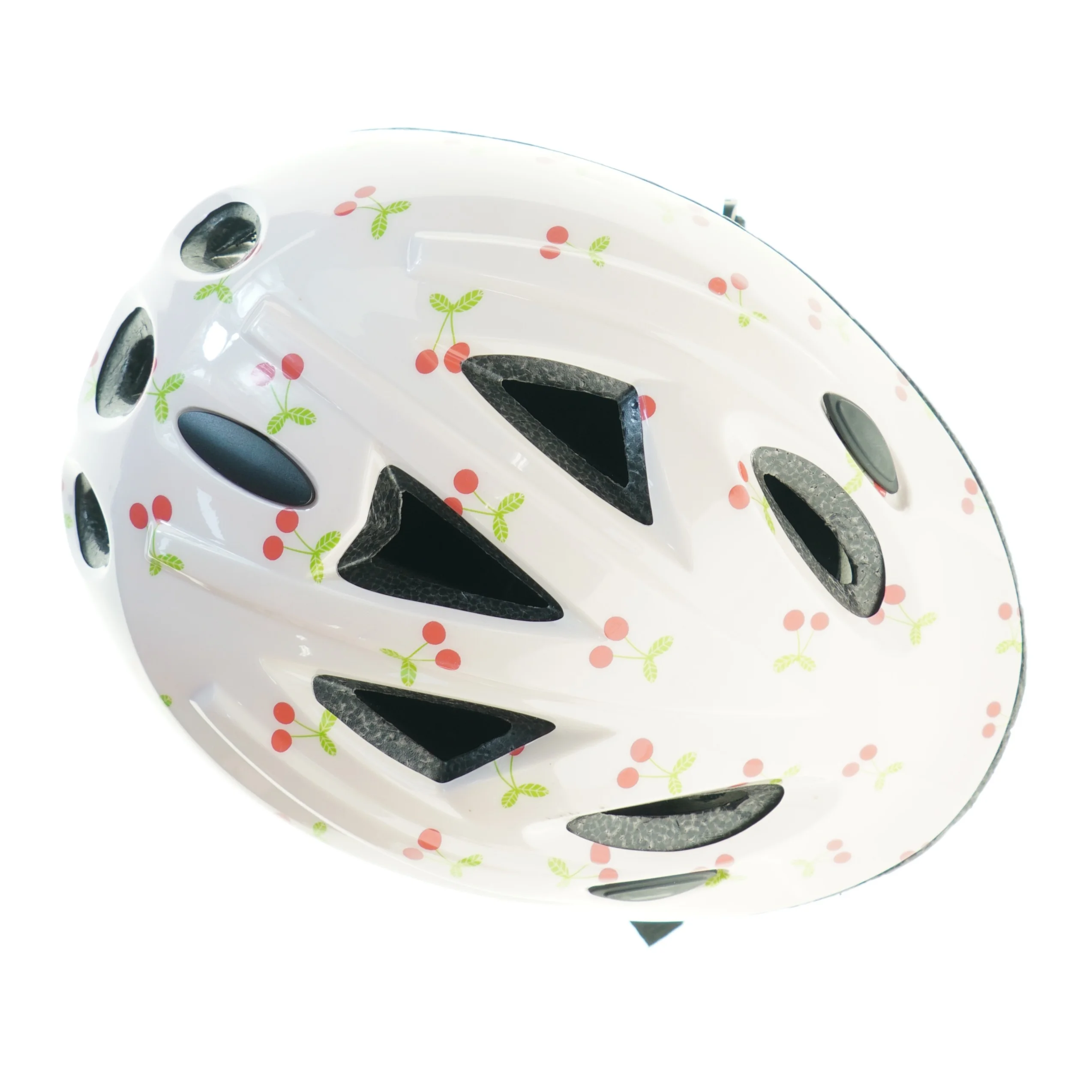 Børnecykelhjelm med kirsebærmotiv (str. 47 til 53 cm)