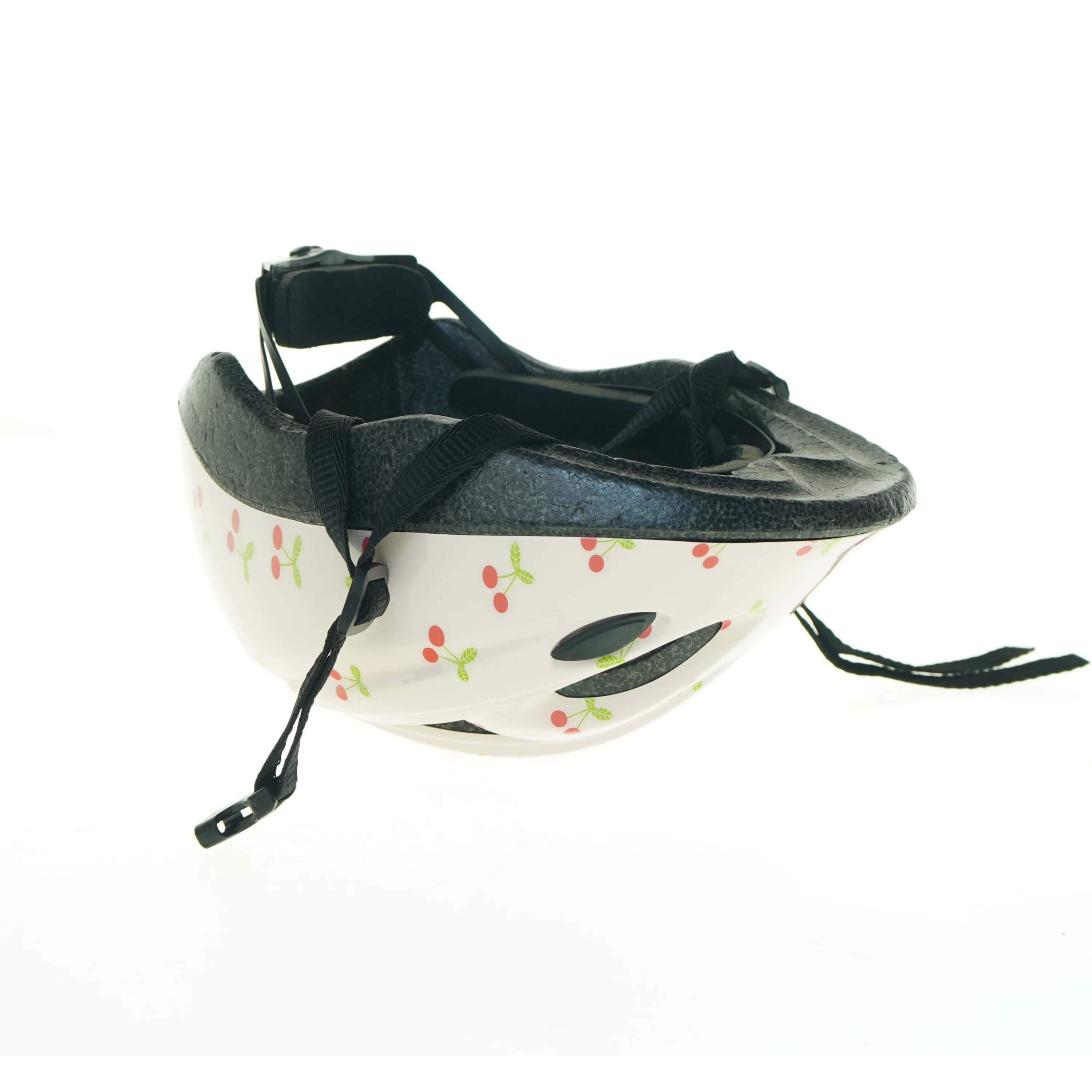 Børnecykelhjelm med kirsebærmotiv (str. 47 til 53 cm)