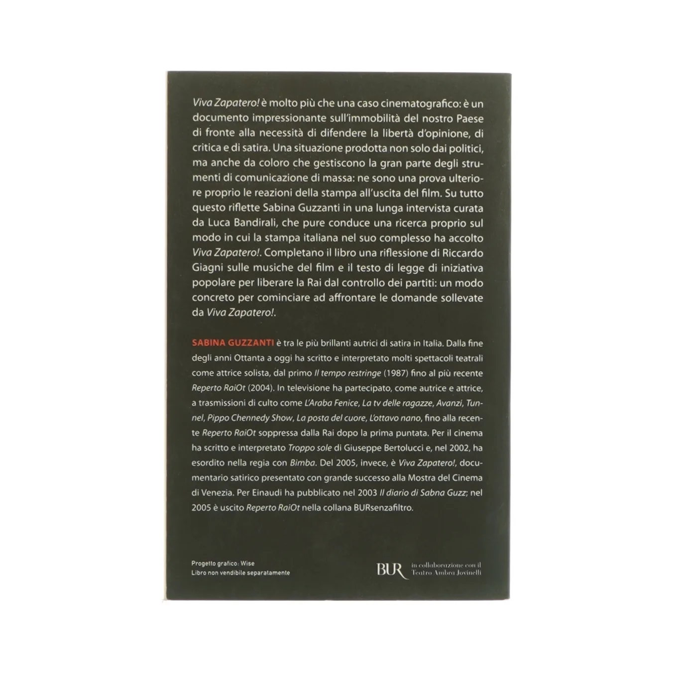 Viva zapatero af Sabina Guzzanti (bog)