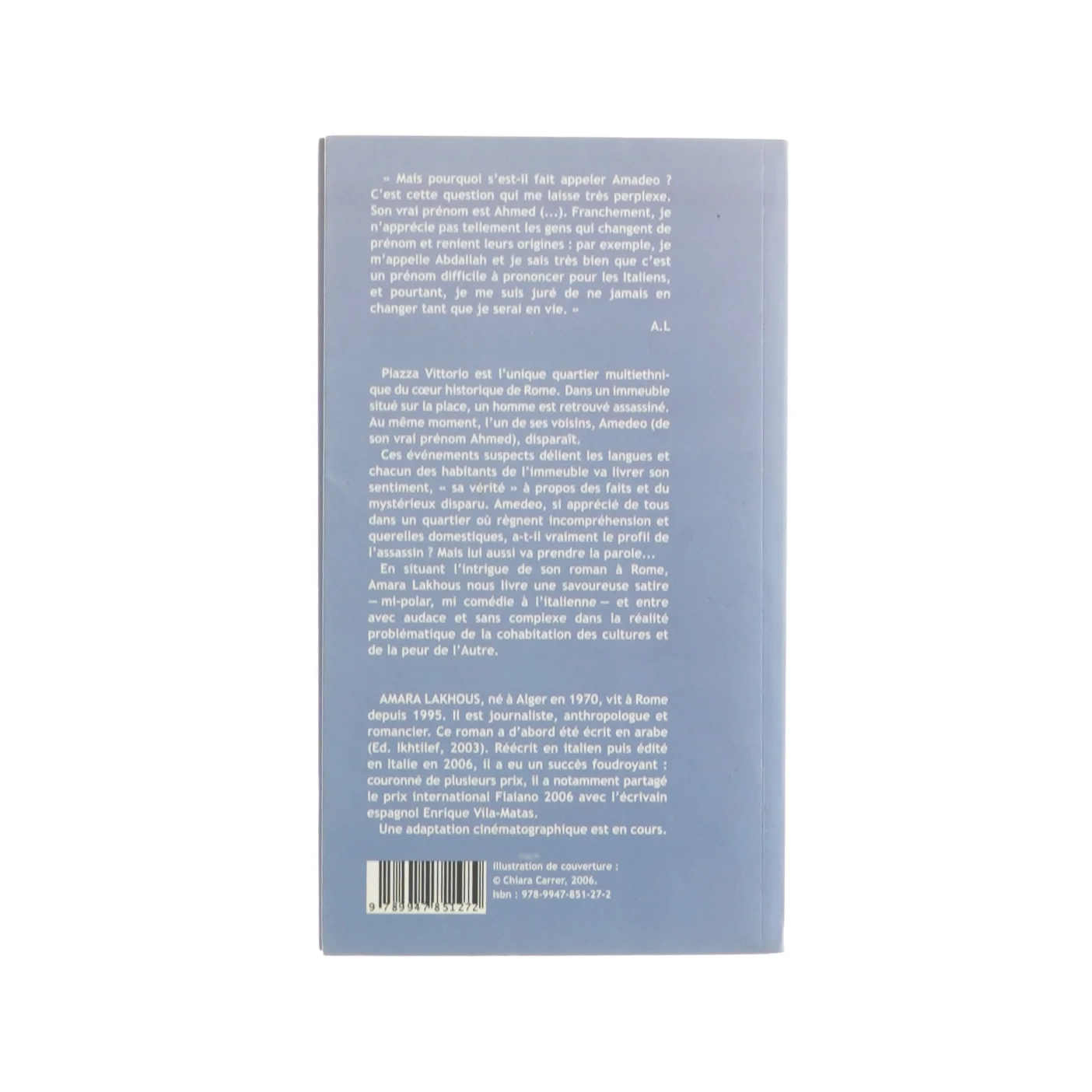 Choc des civilisations pour un ascenseur piazza vittorio af Amara Lakhous (bog)