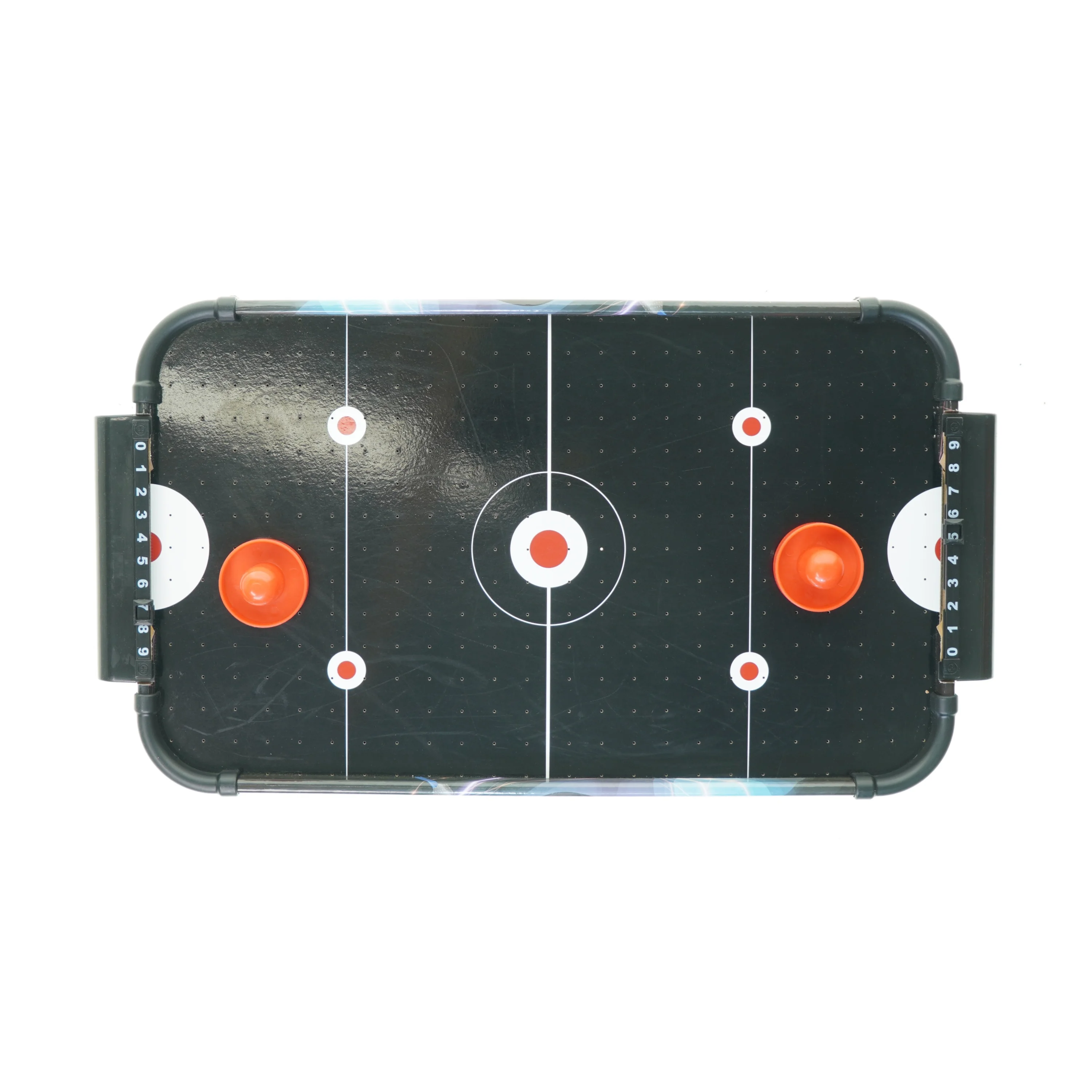 Mini air hockey fra Biltema (str. 52 x 32 x 10 cm)