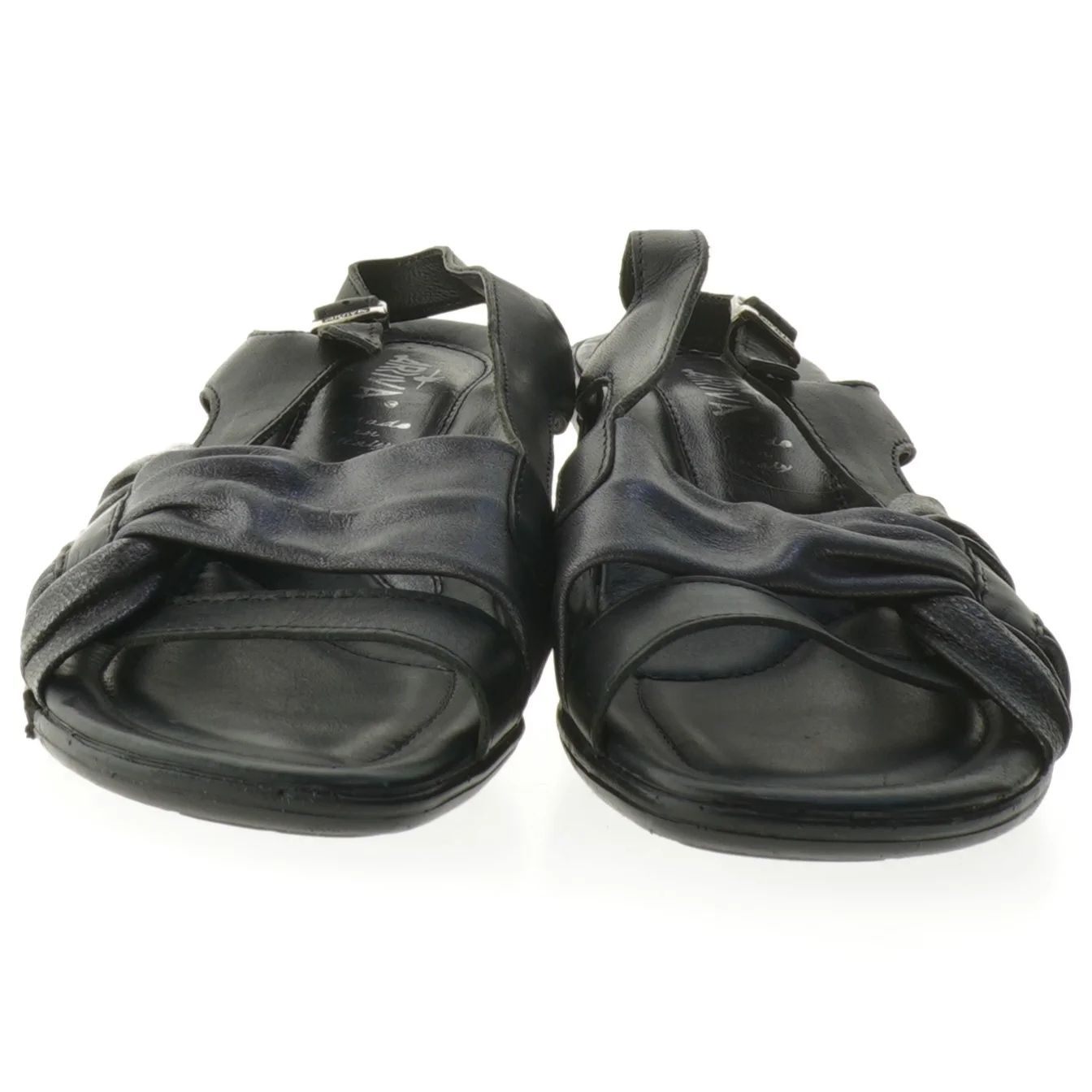 Sorte hælsandaler (str. 41 )