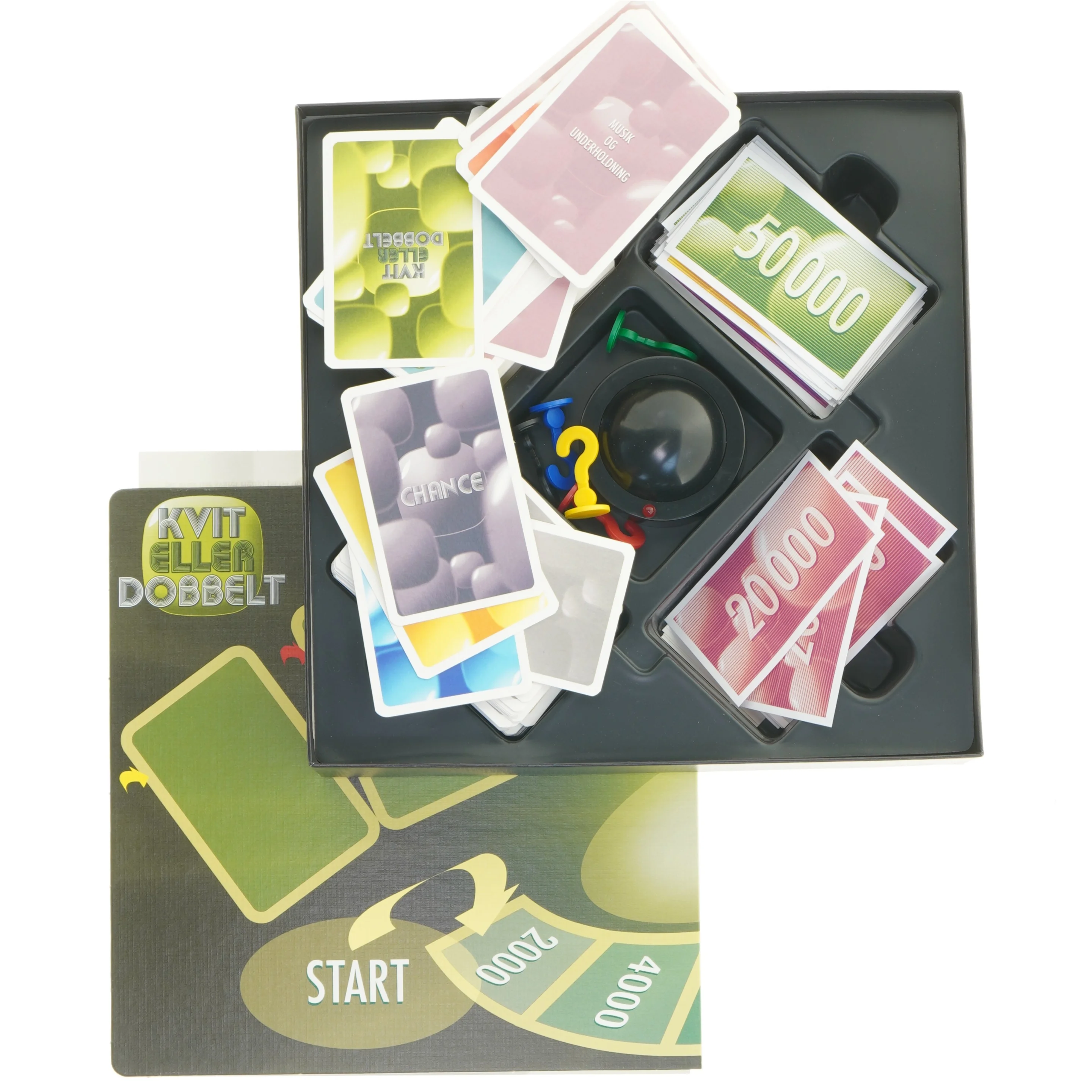 Kvit eller Dobbelt brætspil fra Tactic (str. 25 x 25 x 6 cm)