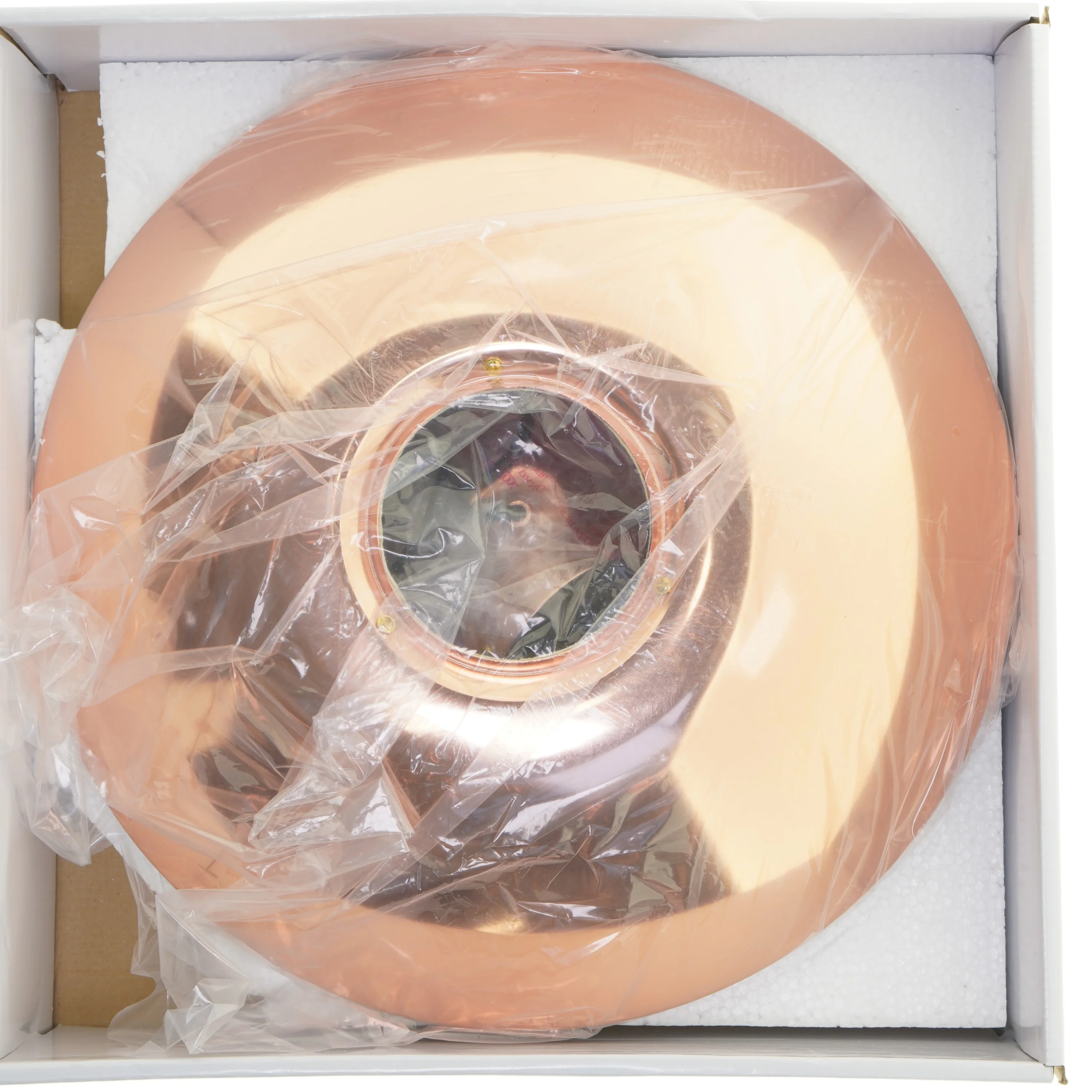 Kobberfarvet pendellampe fra Just Light (str. Ø 41 cm)