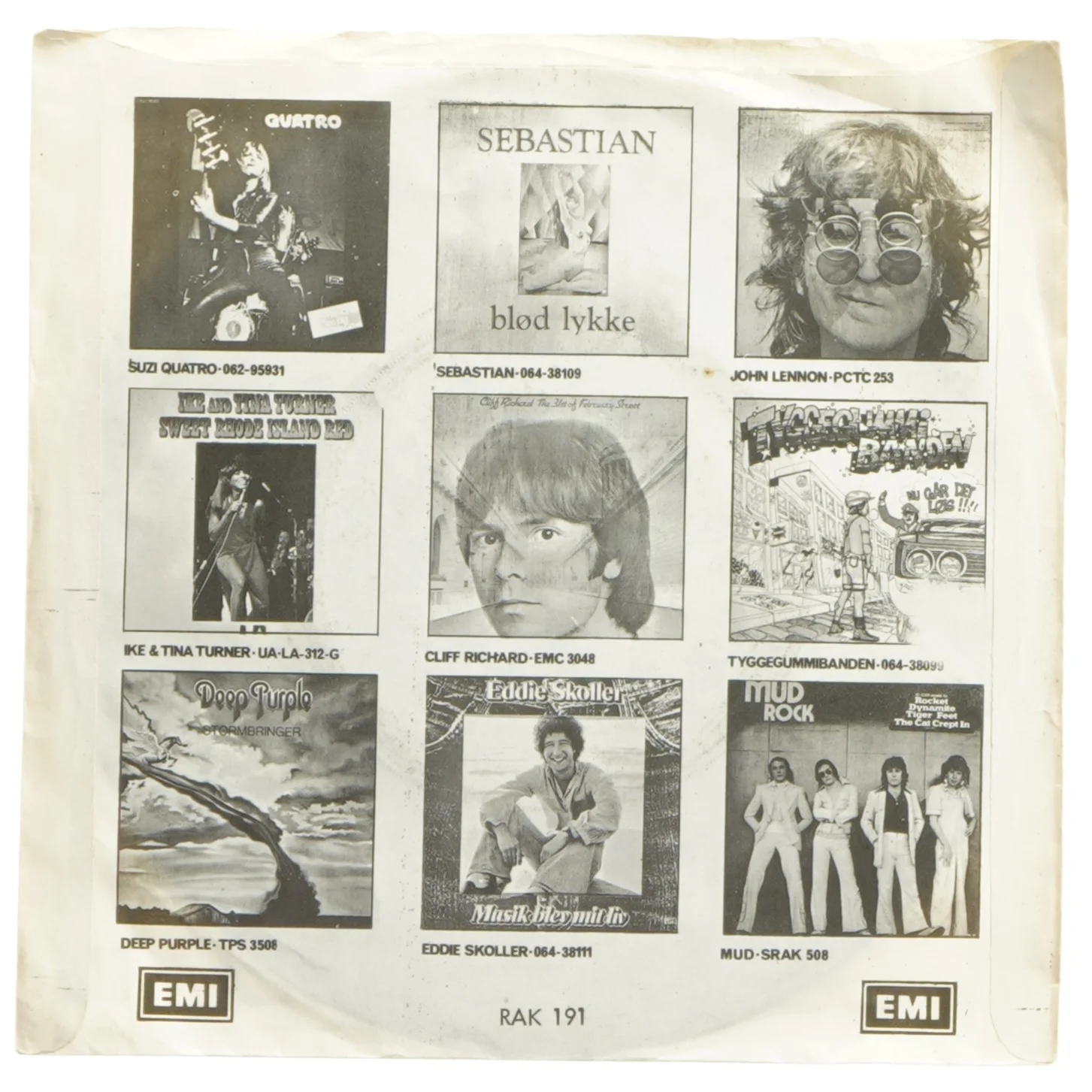 Suzi Quatro single - Your Mama Won't Like Me fra RAK Records