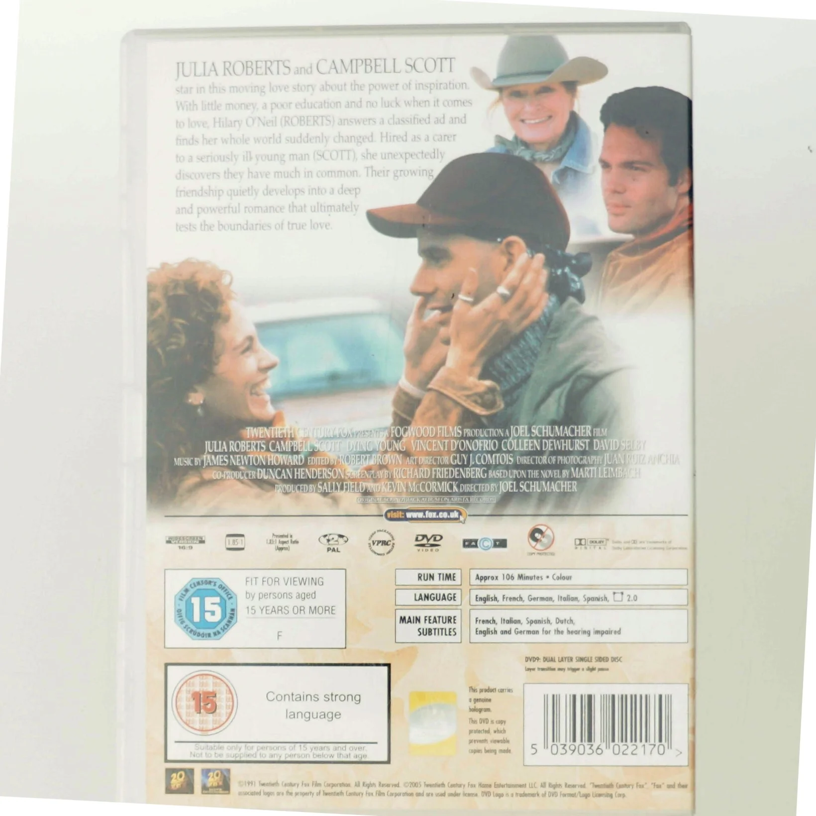 Dying Young [Edizione: Regno Unito]                            <span class="hidden">
                    Movie                </span> med Julia Roberts (DVD)