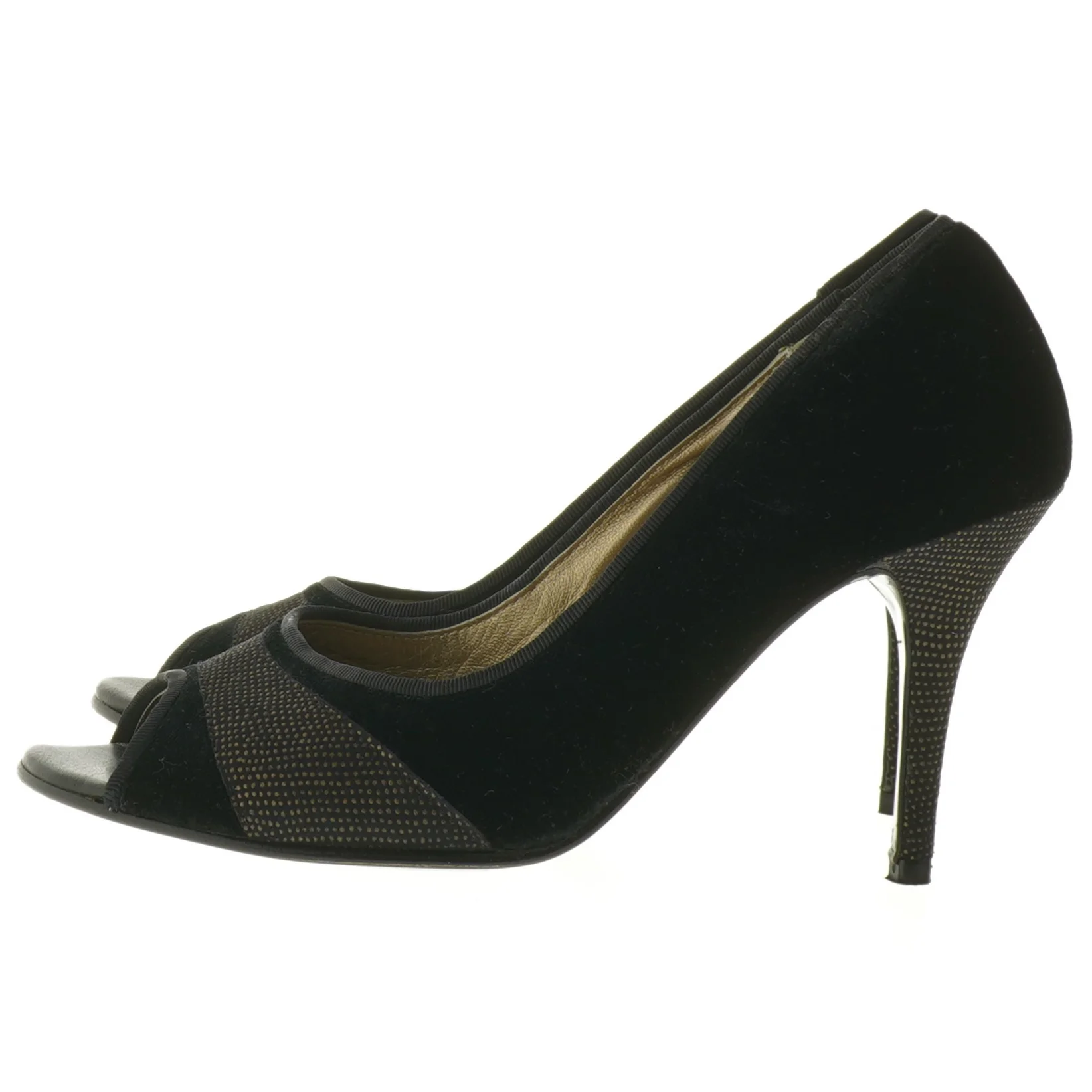 Sorte højhælede sko (str. 38)