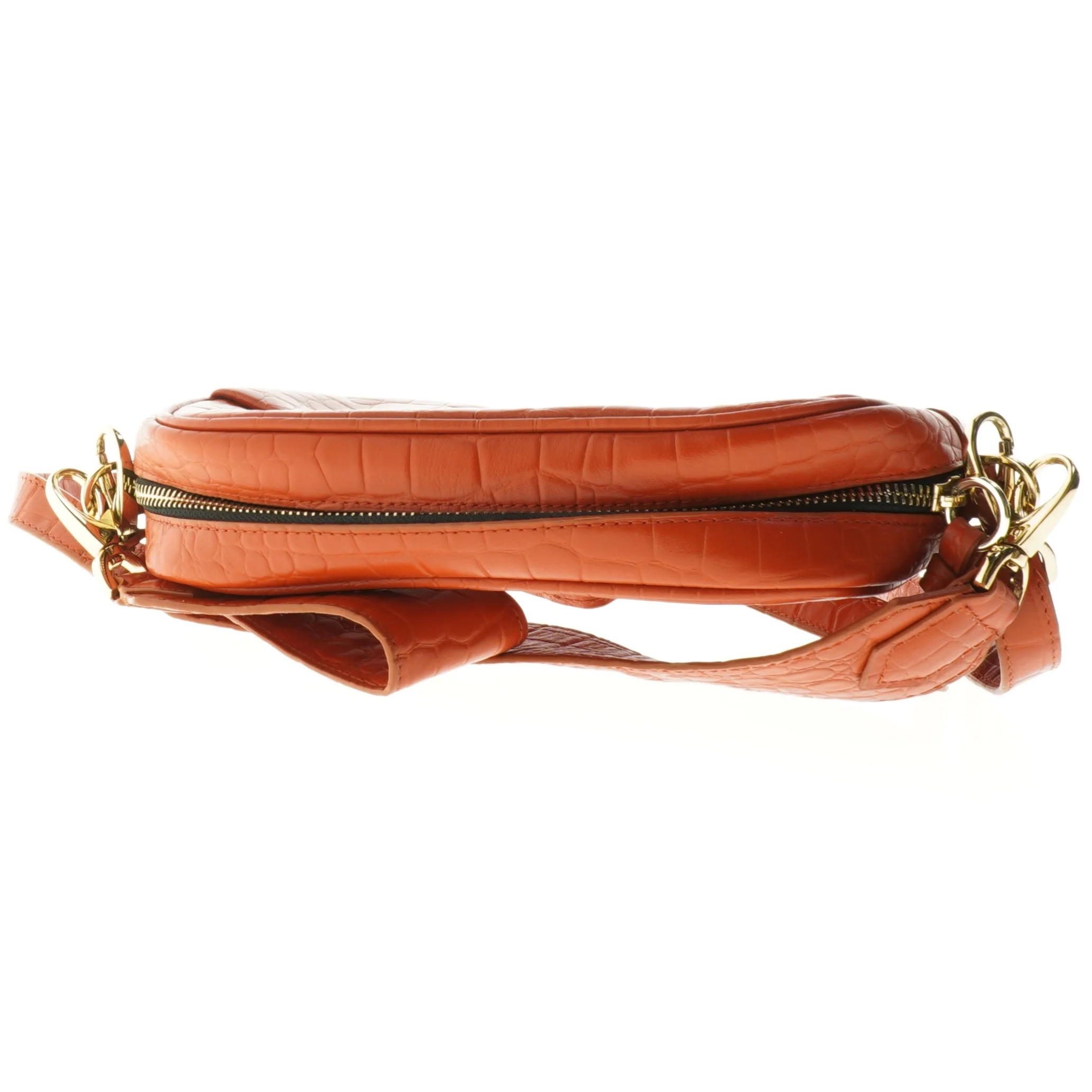 Lille orange skuldertaske (str. 26 x 19 cm)