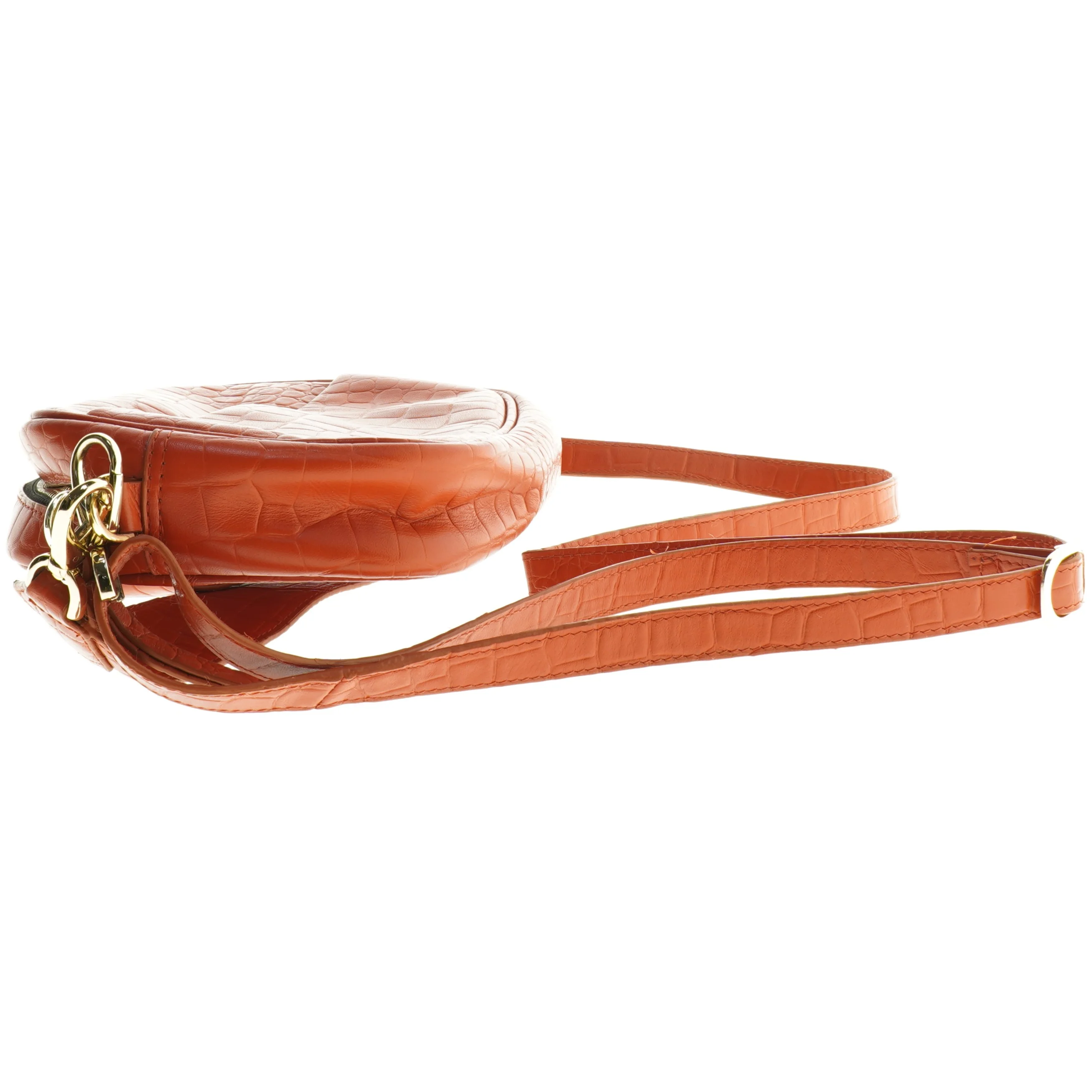 Lille orange skuldertaske (str. 26 x 19 cm)