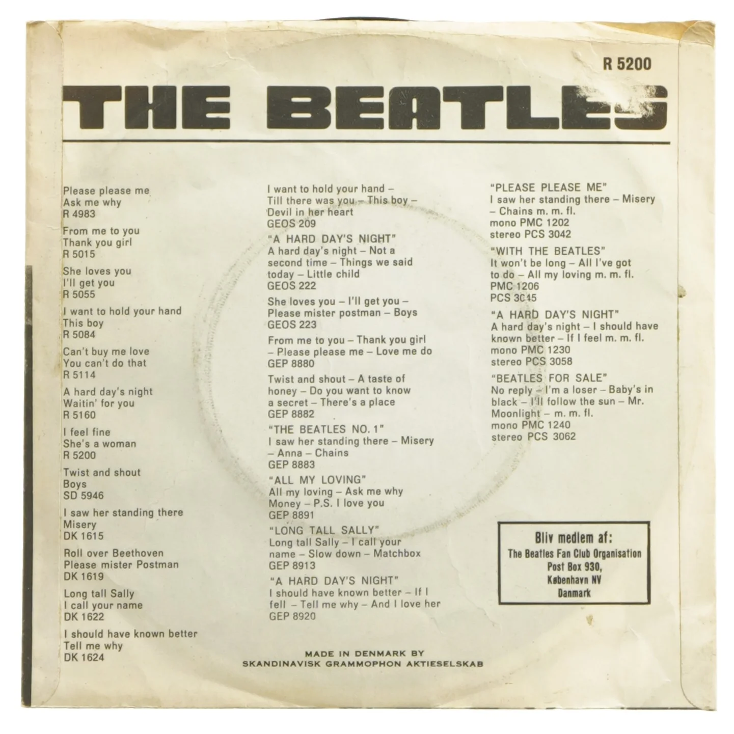 The Beatles single - I Feel Fine / She's a Woman