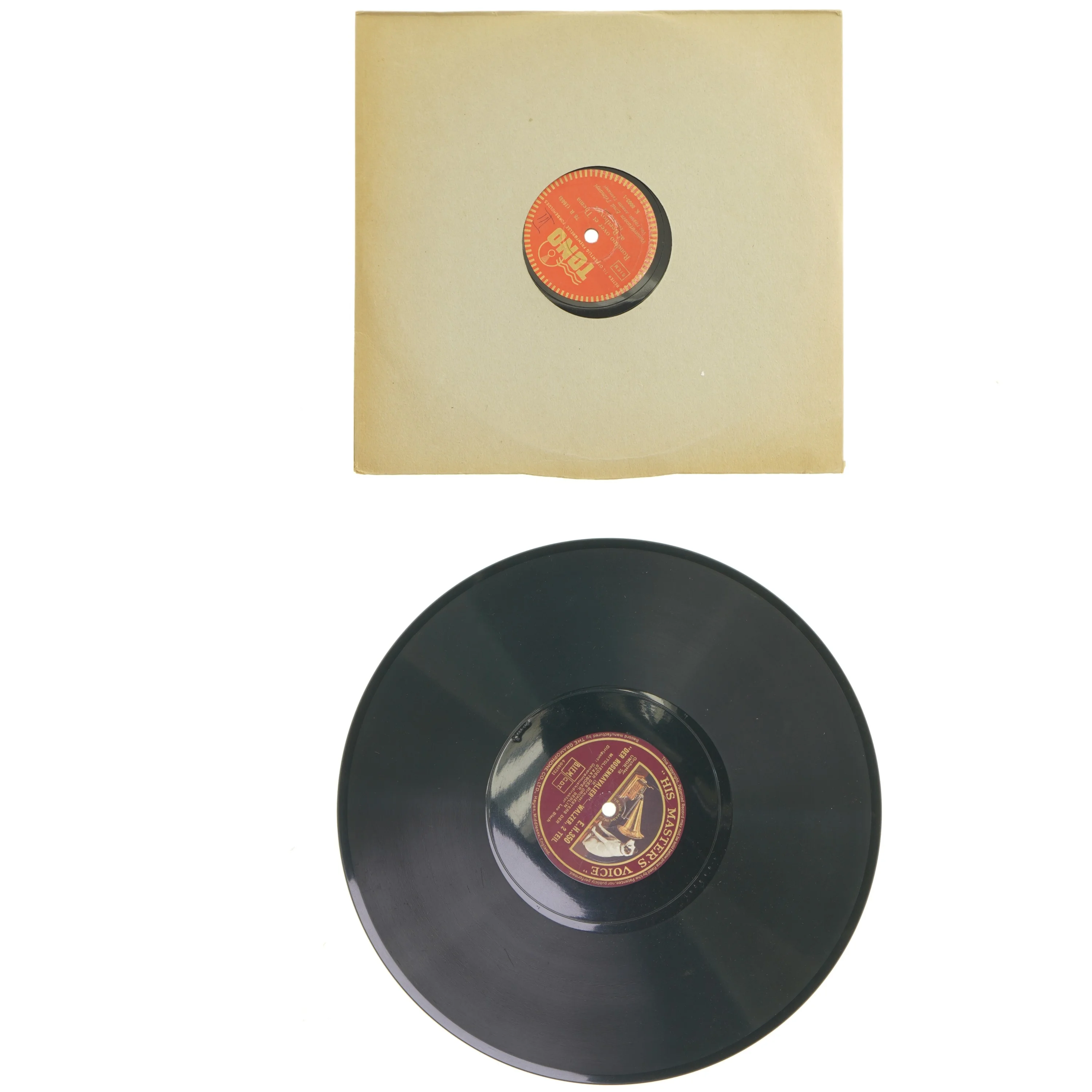 Vinylplade med cover (str. Ø 25 cm ø 30 cm)