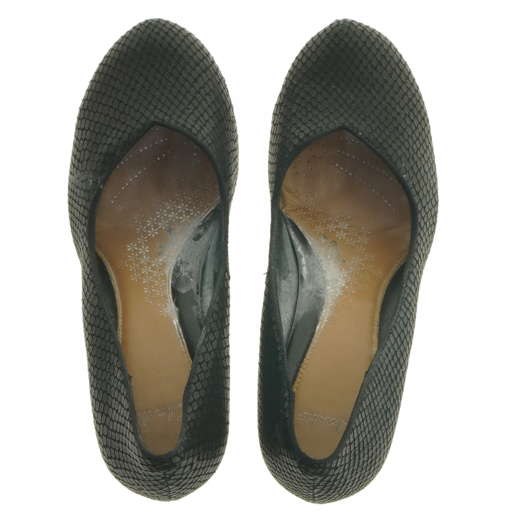 Sorte sko med høje hæle fra Clarks (str. 4,5)