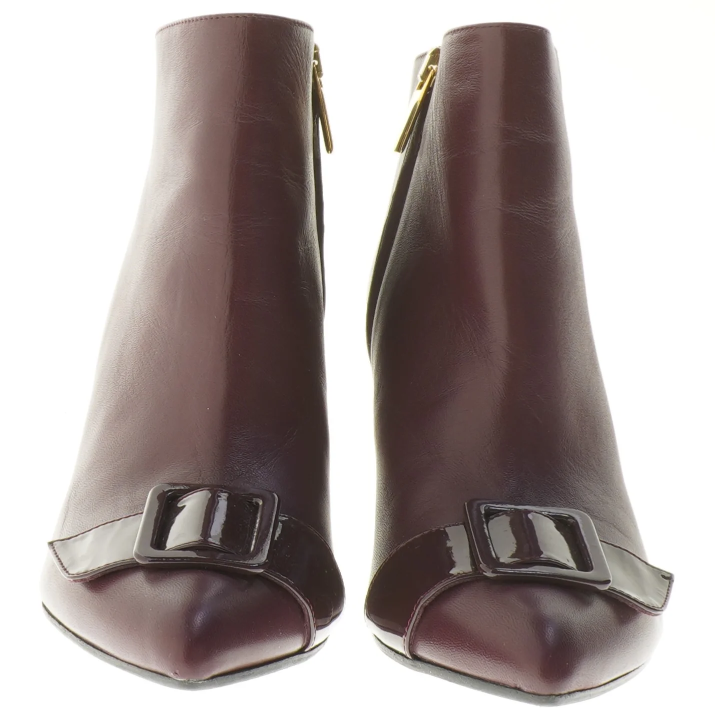 Roccamore Stiletstøvler, Henry, burgundy kalveskind, med spænde (str. 36 )