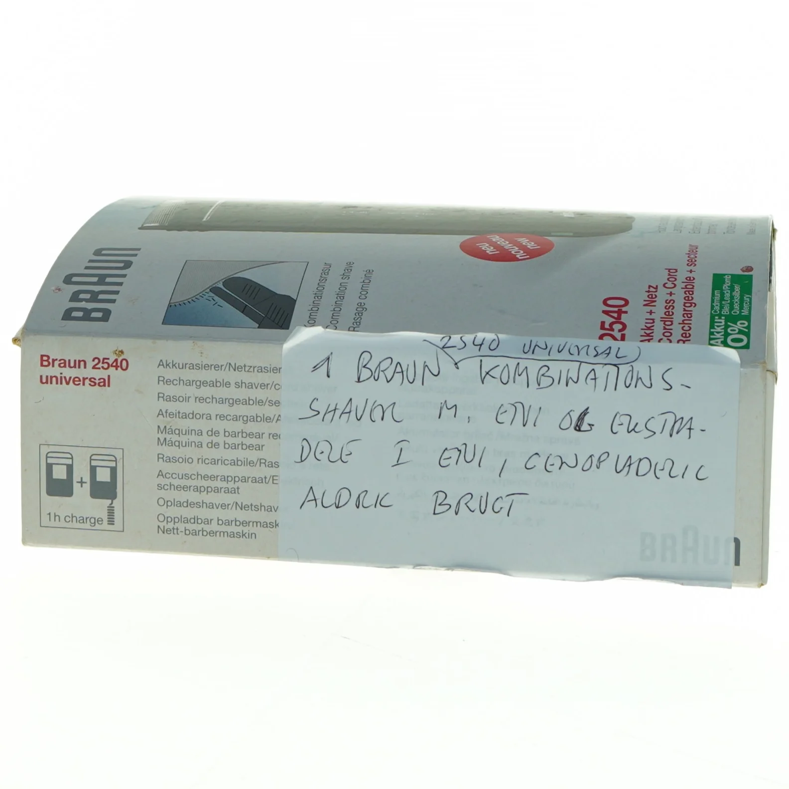 Braun kombinationsshaver fra Braun (str. 17 x 14 x 5 cm)