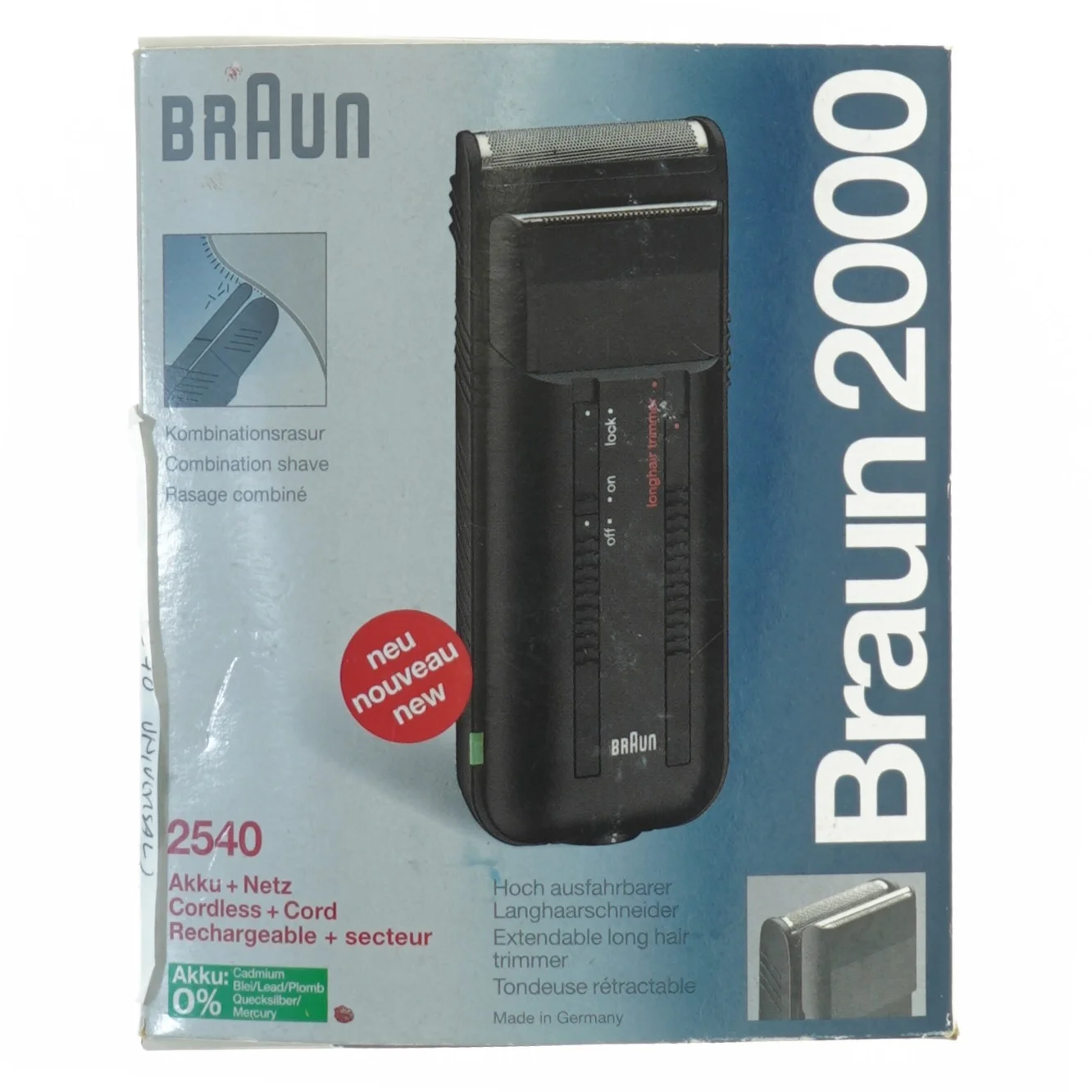 Braun kombinationsshaver fra Braun (str. 17 x 14 x 5 cm)
