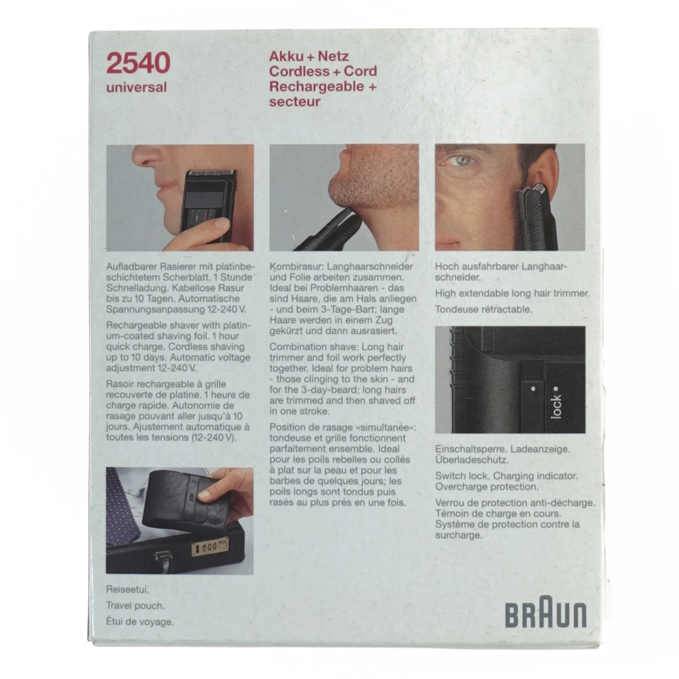 Braun kombinationsshaver fra Braun (str. 17 x 14 x 5 cm)