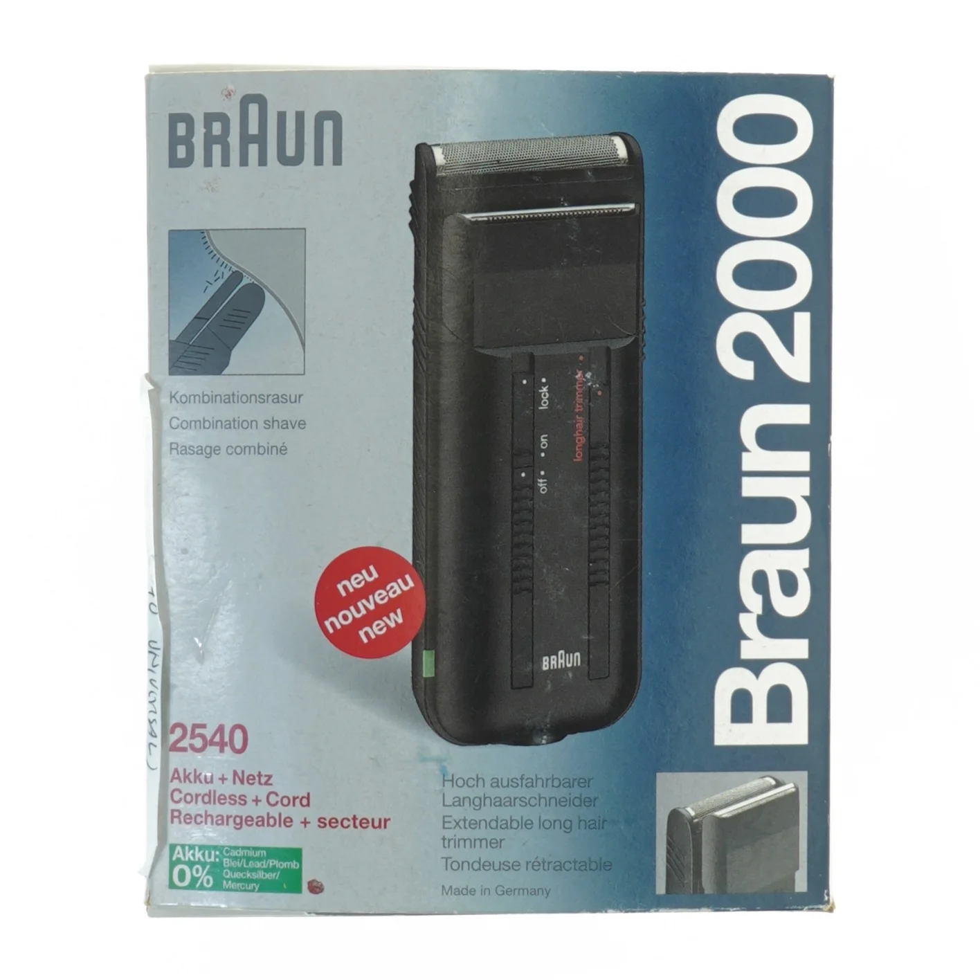 Braun kombinationsshaver fra Braun (str. 17 x 14 x 5 cm)