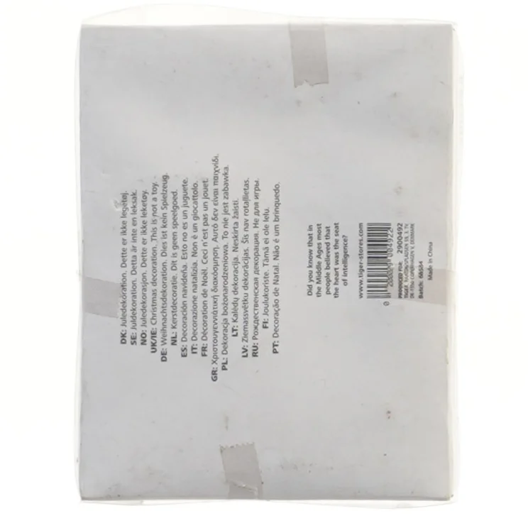 Sæt med julefigurer i dekoration emballage fra Tiger (str. 14x11 cm)