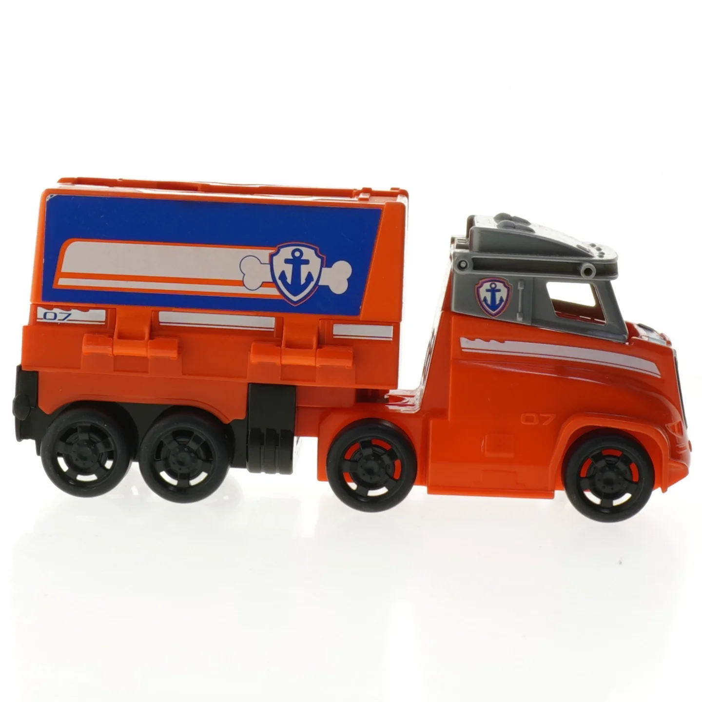 Orange legetøjslastbil fra Paw Patrol (str. 22 cm)