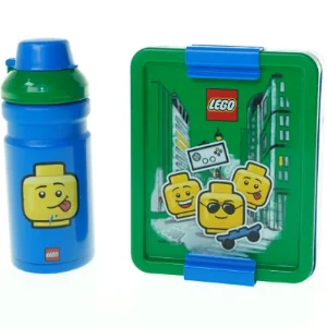 Madkasse og drikkedunk fra Lego (str. 16 x 13 cm)