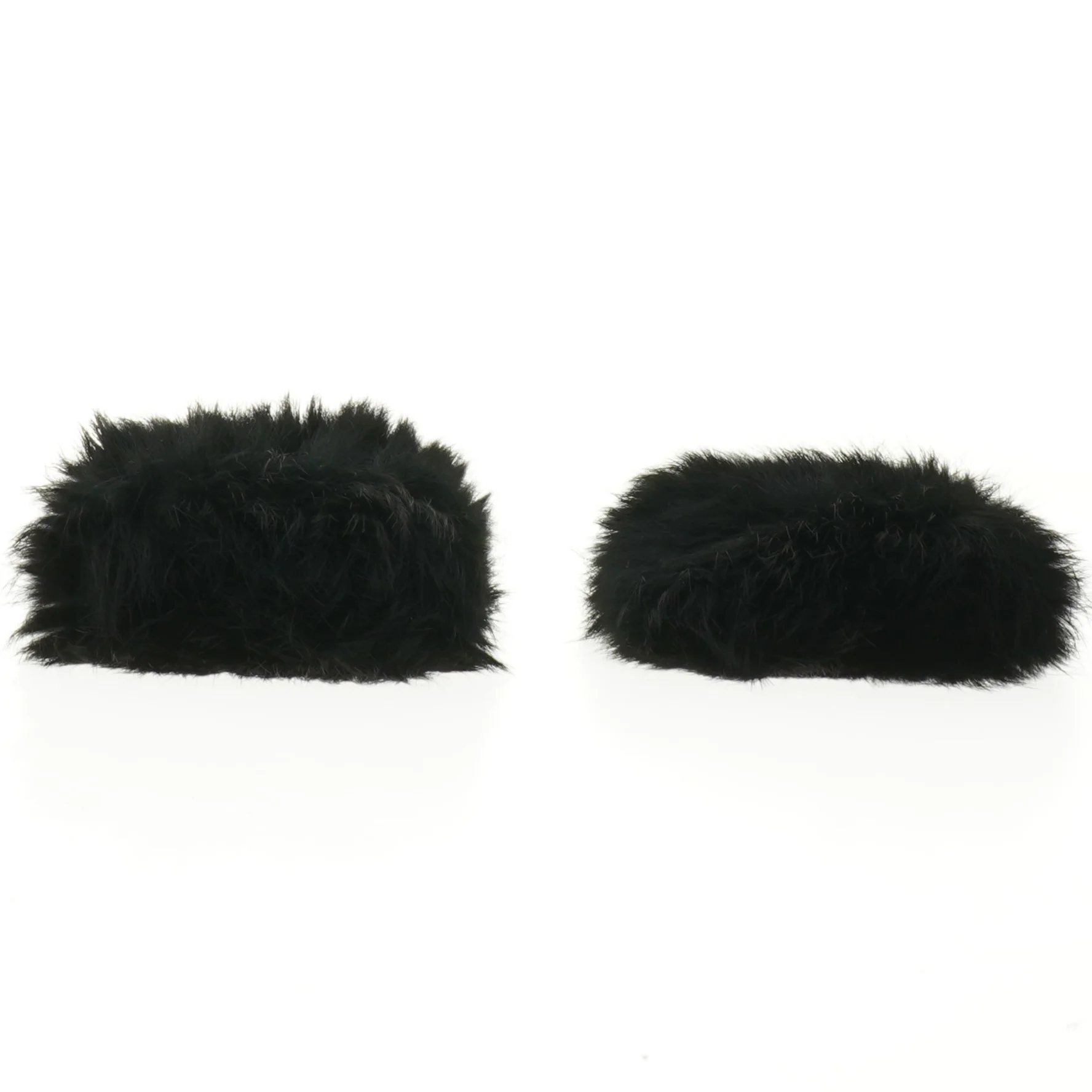 Sorte håndledsvarmere . 13x12 cm)