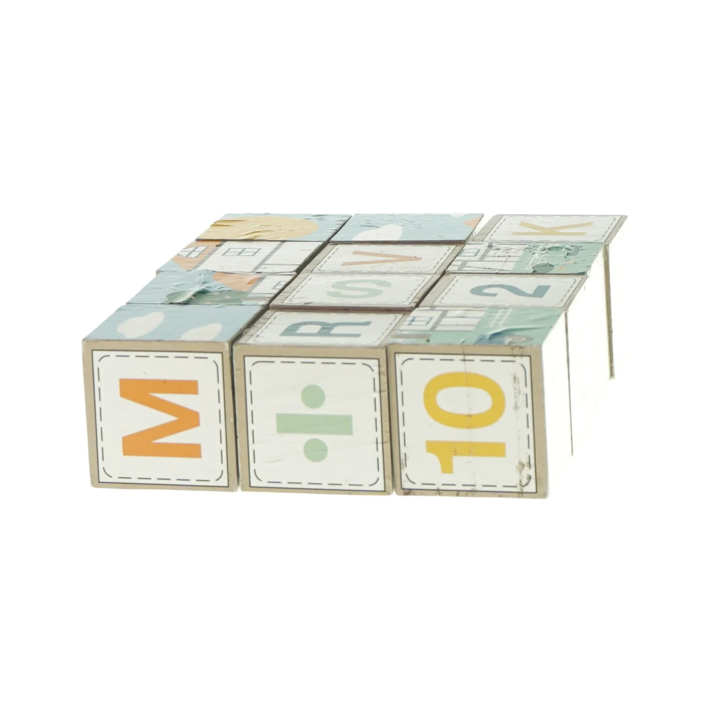 Puslespillets klodser fra Magni (str. Klods: 5 x 5 x 5 cm)