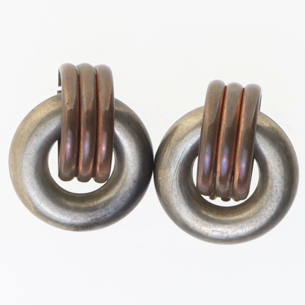 Vintage clips øreringe (str. Ø. 3,5 cm)