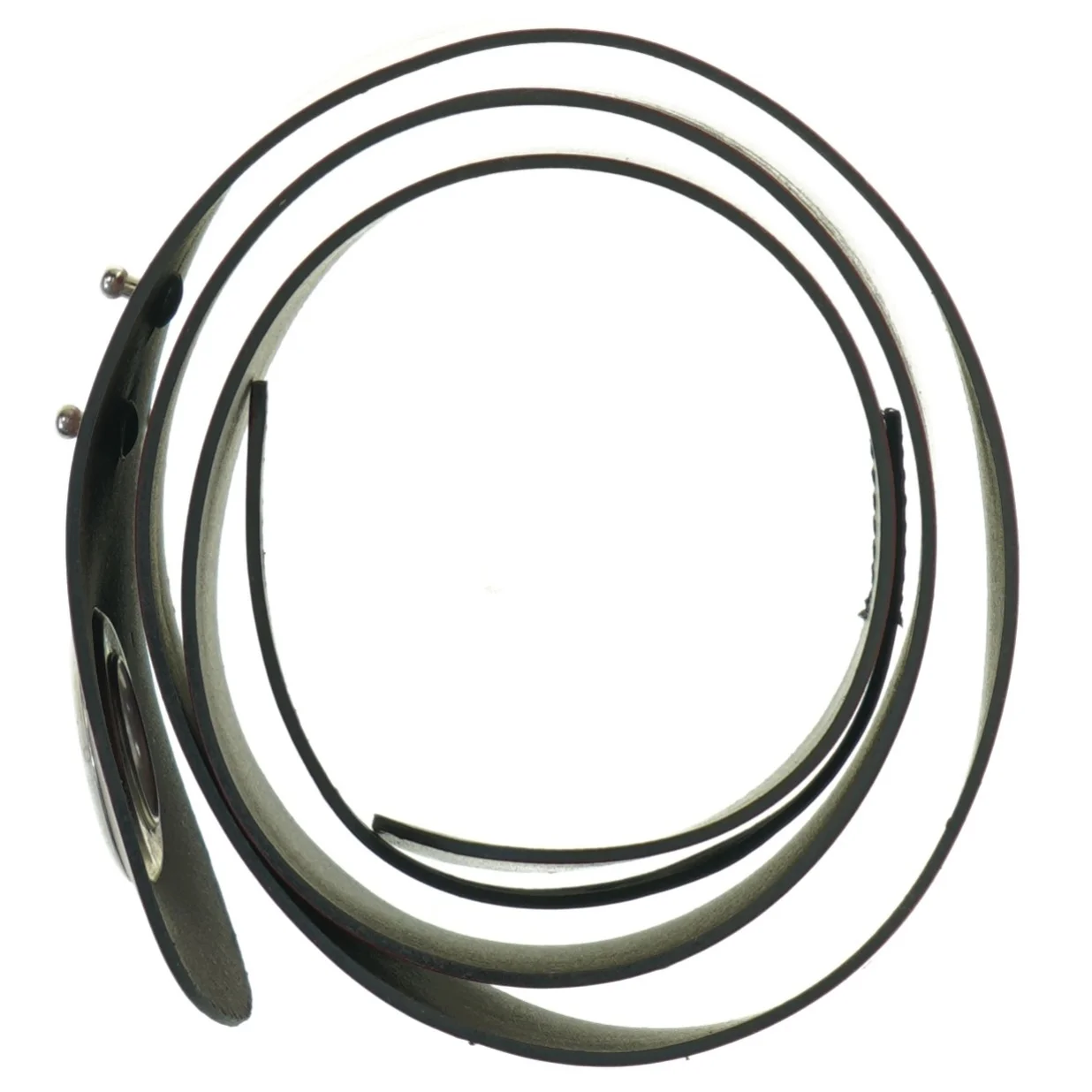 Læderbælte bordeaux hofte (str. 99 cm)