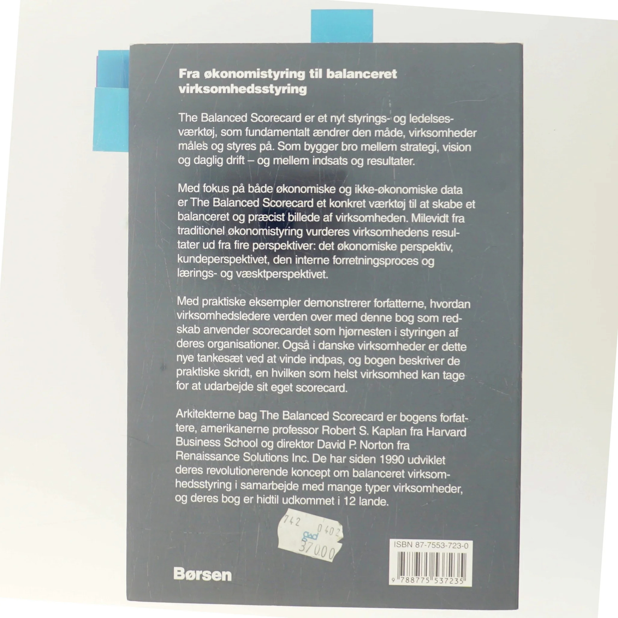 The balanced scorecard : sådan bygges bro mellem vision, værdier og strategier (Bog)