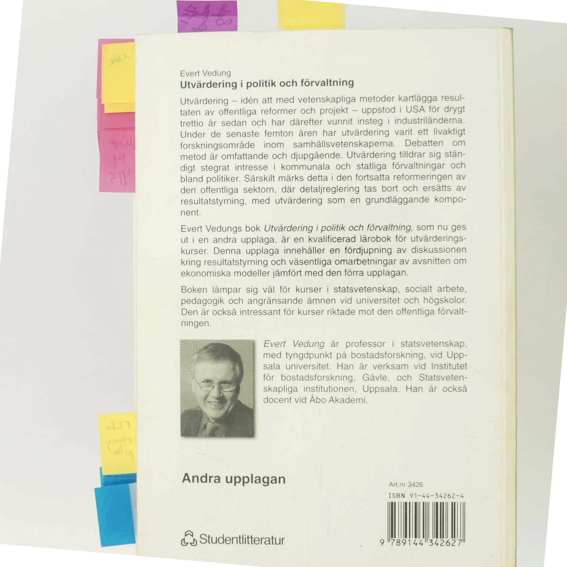Utvärdering i politik och förvaltning af Evert Vedung (Bog)