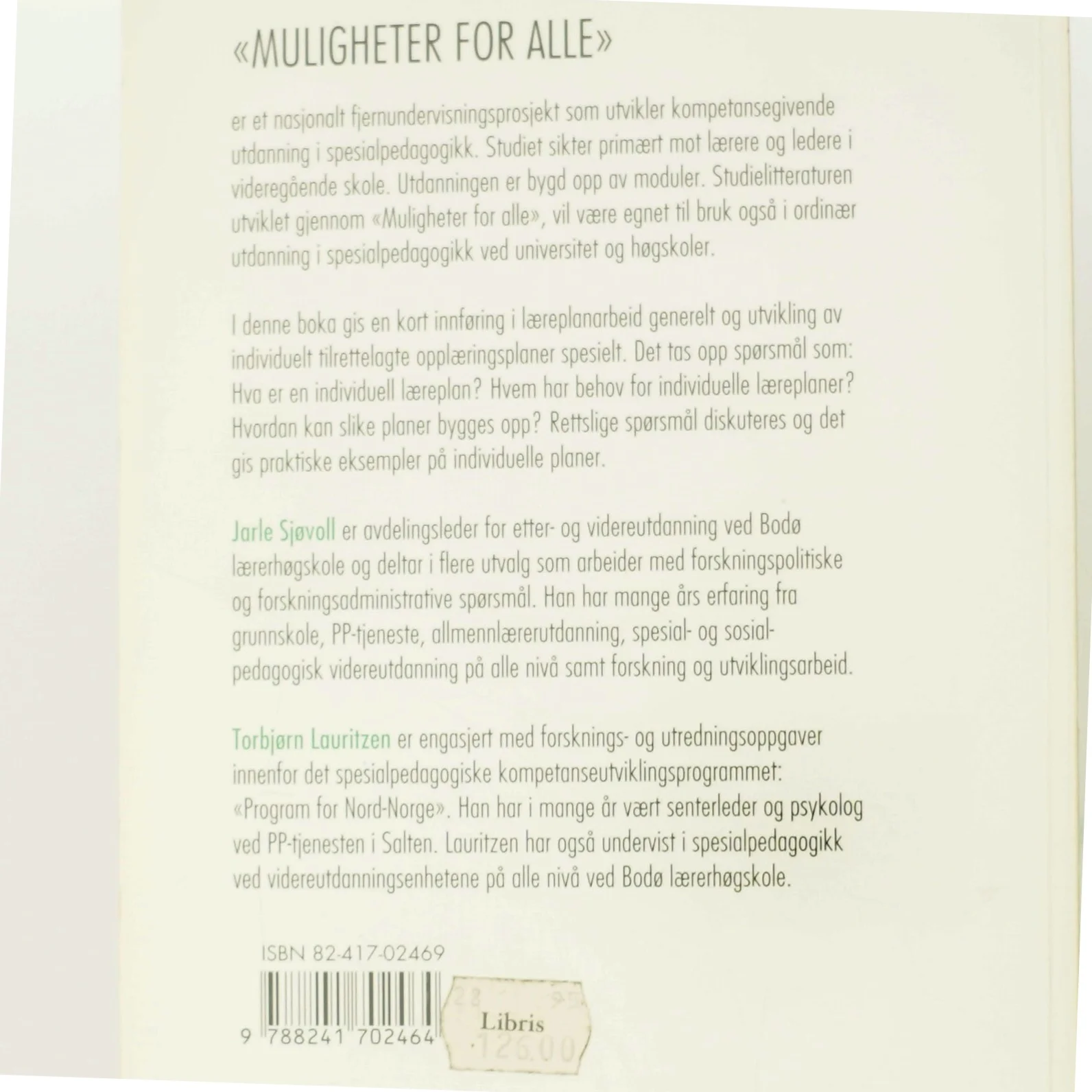 Individuell læreplanutvikling af Jarle Sjøvoll (Bog)