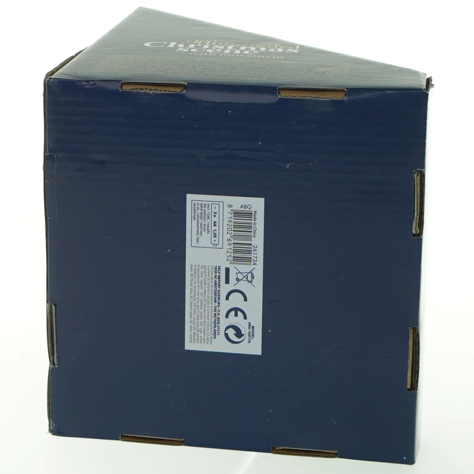 Illumineret julelandsby med bevægelse (str. 13x15 cm)