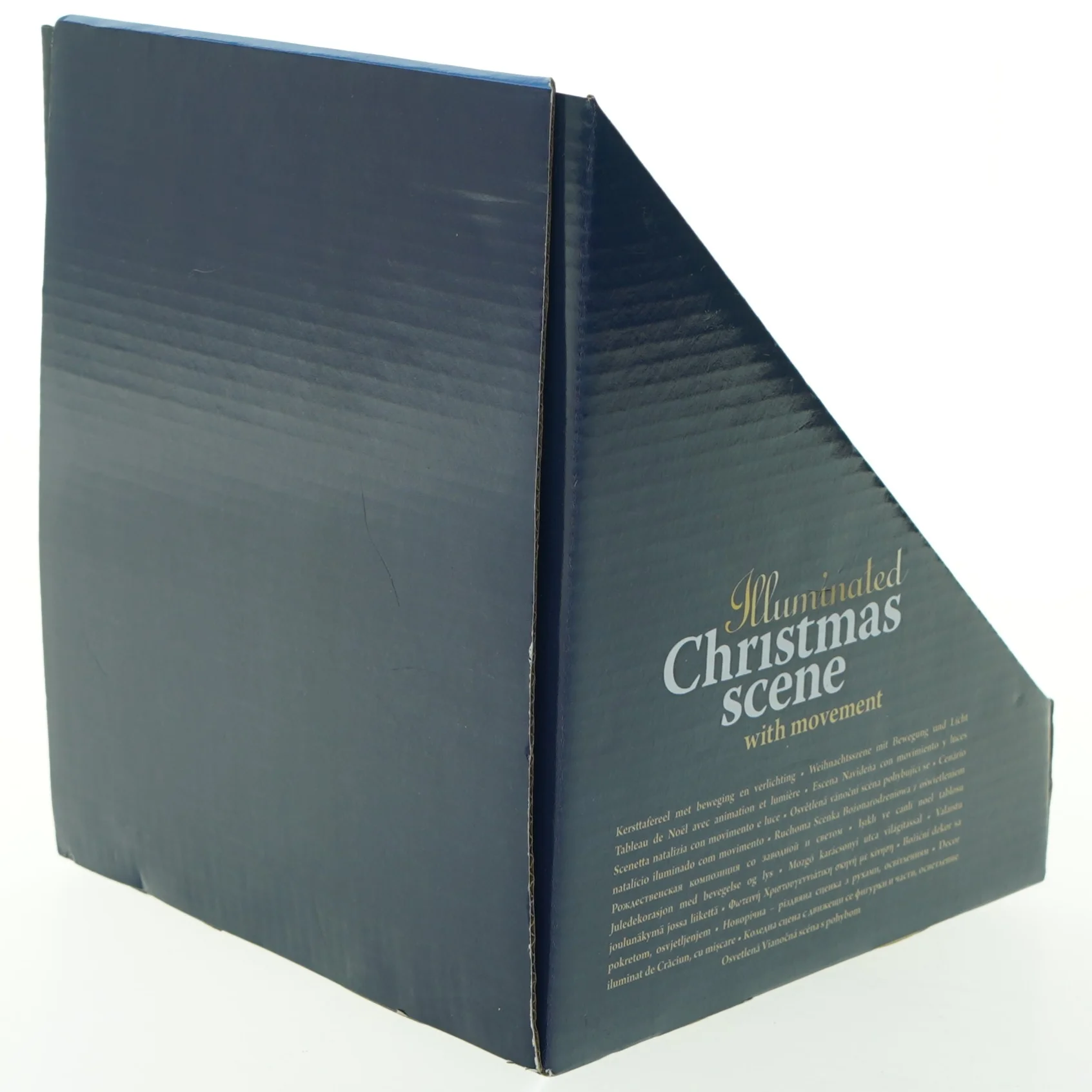 Illumineret julelandsby med bevægelse (str. 13x15 cm)