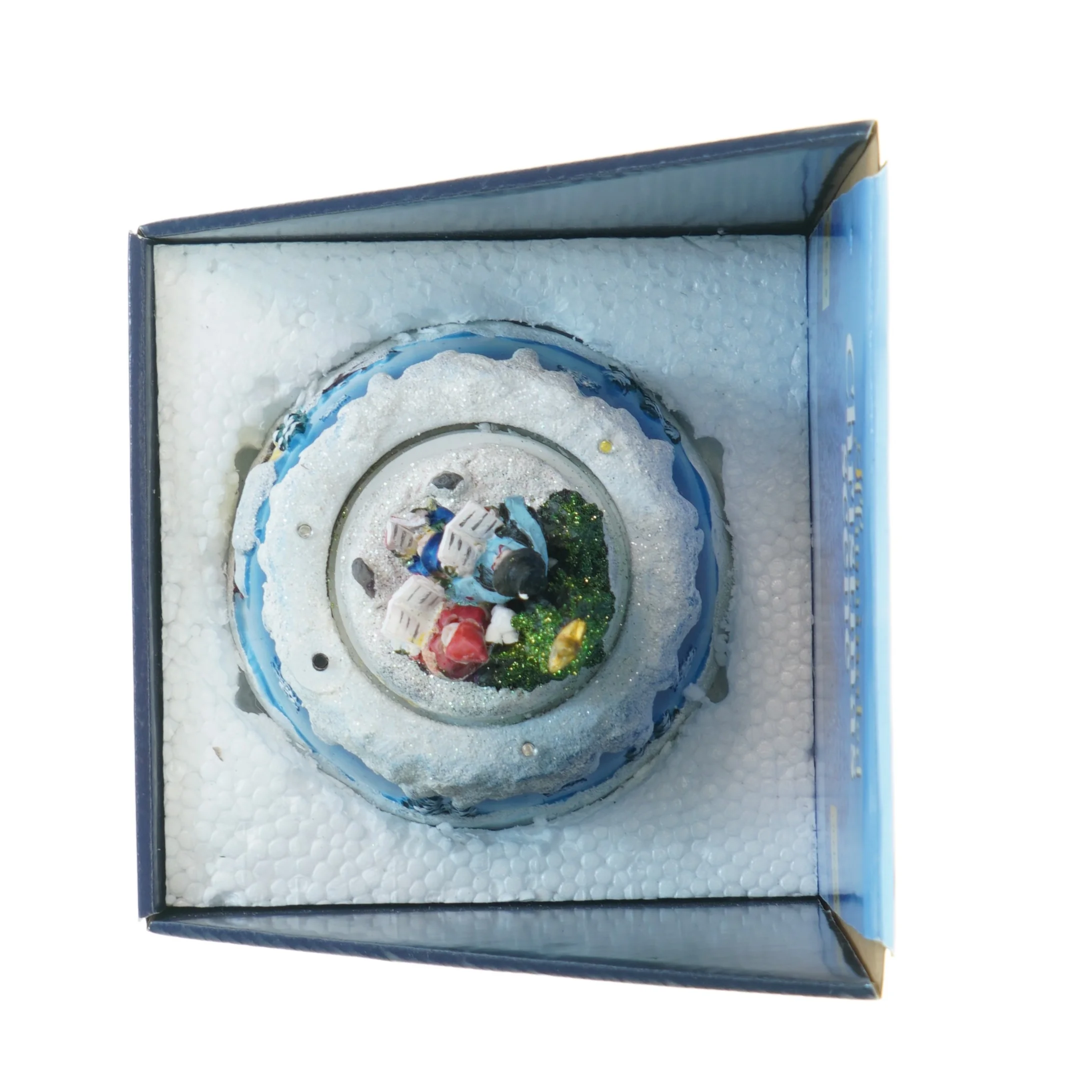 Illumineret julelandsby med bevægelse (str. 13x15 cm)