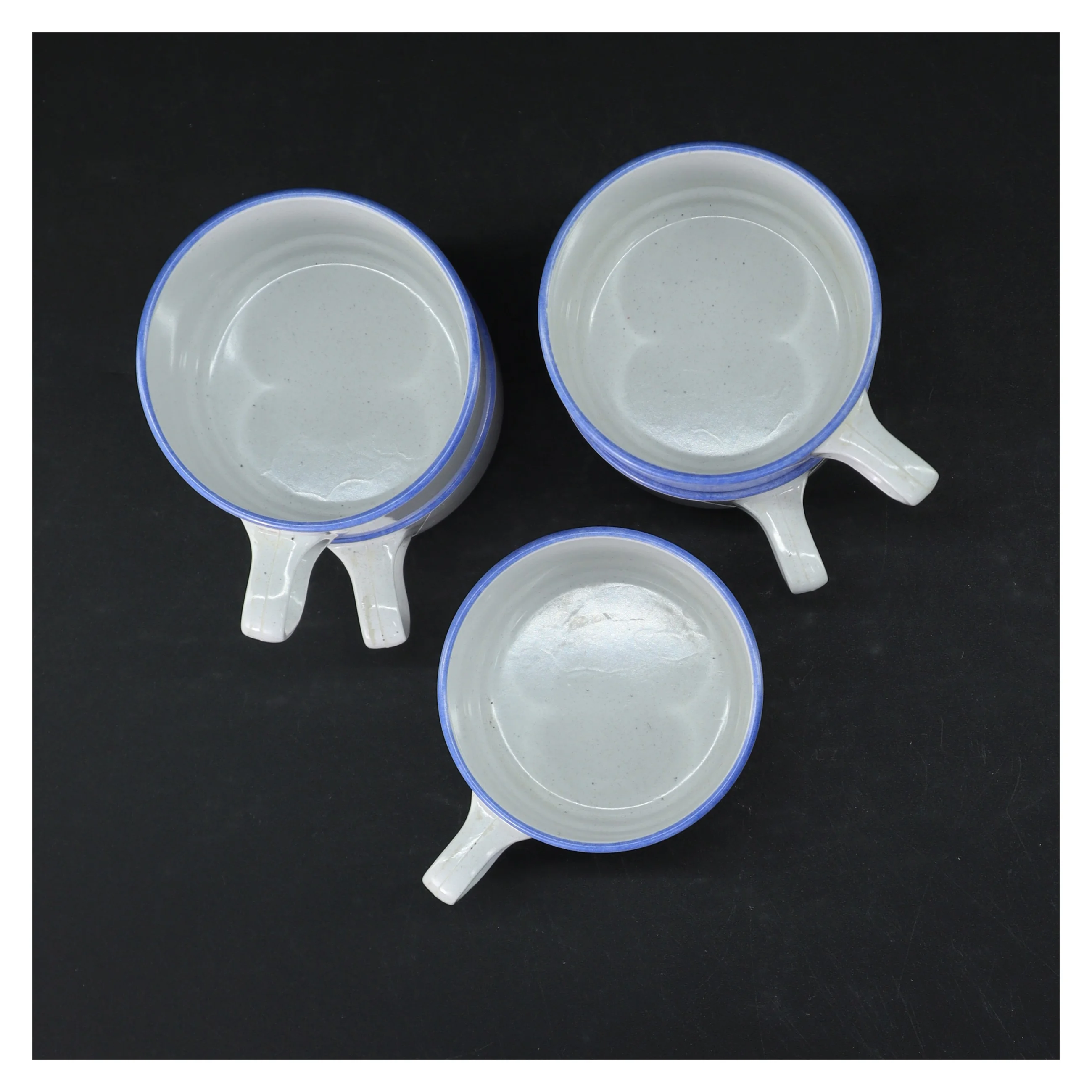 Sæt af vintage Waechtersbach krus fra Waca (str. Ø 8 cm. 5 styk)