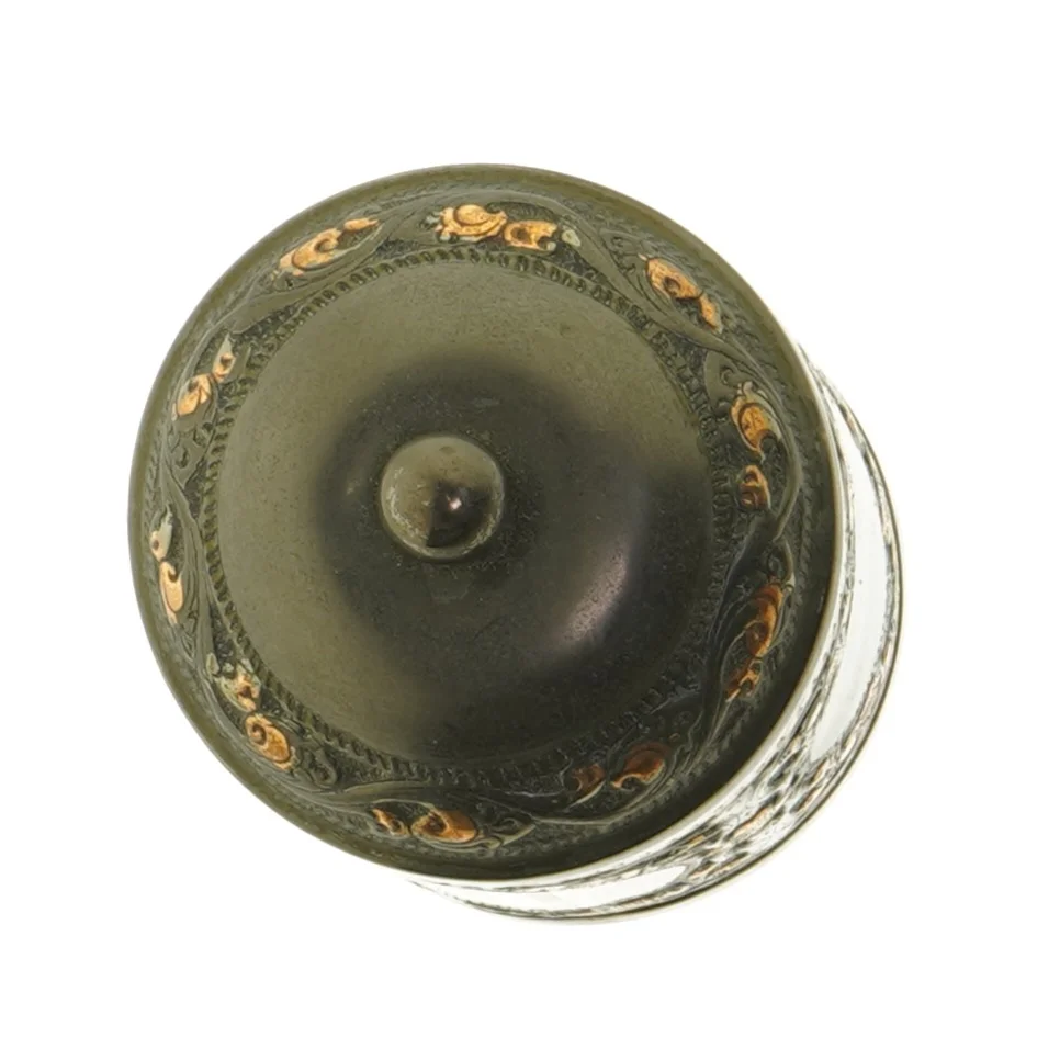 Dekoreret metaldåse (str. 14 cm)