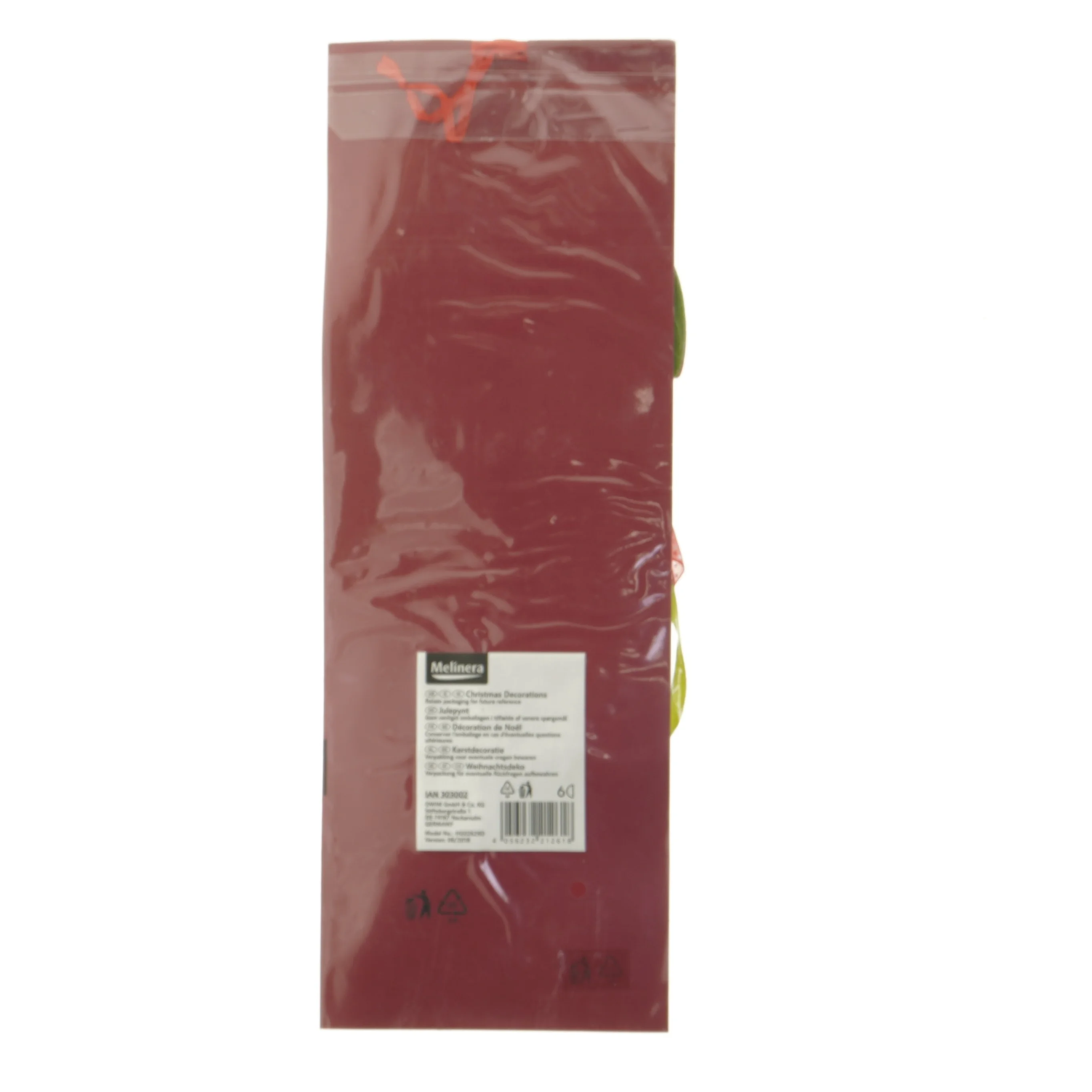 Stofugle til juledekoration fra Melinera