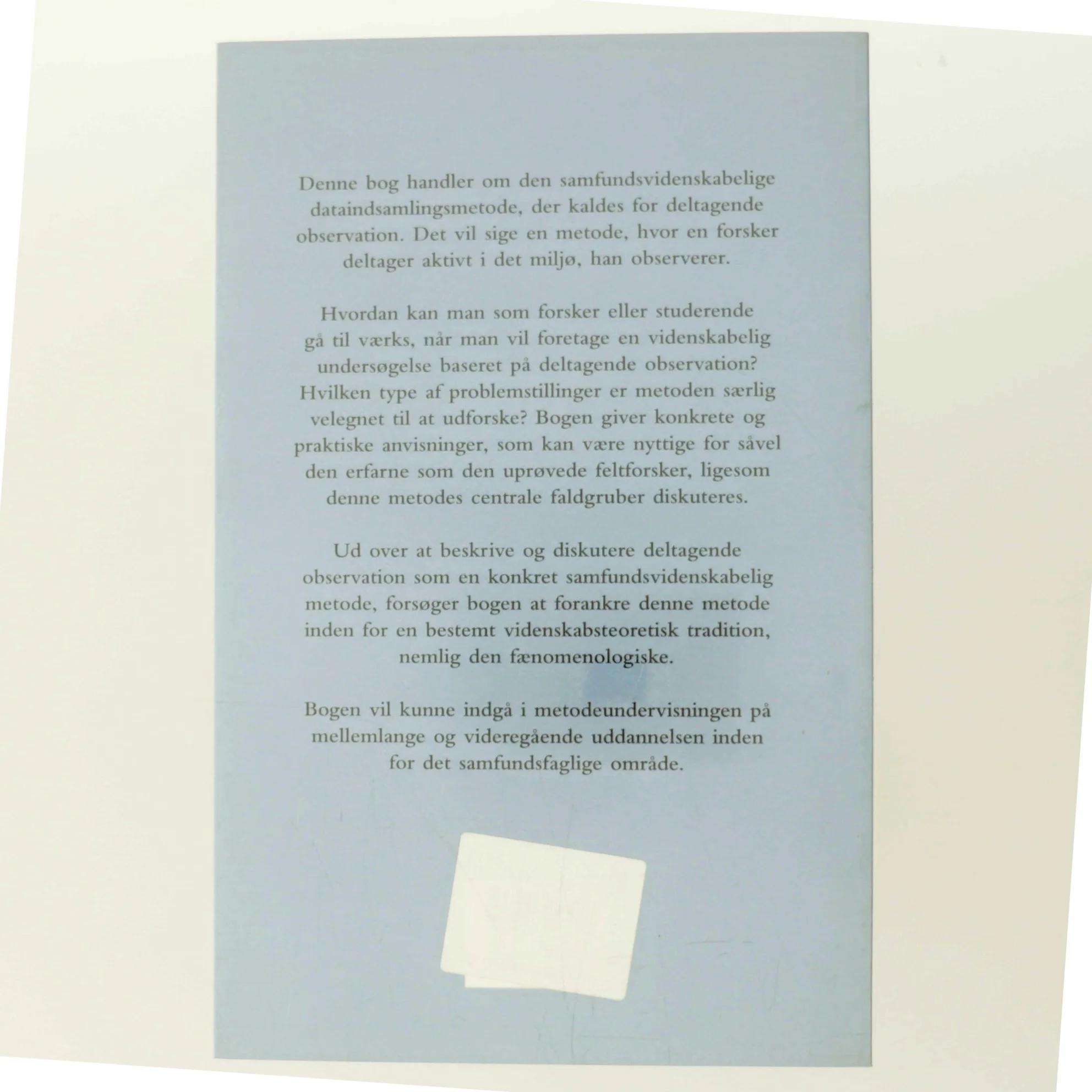 Deltagende observation af Søren Kristiansen (Bog)