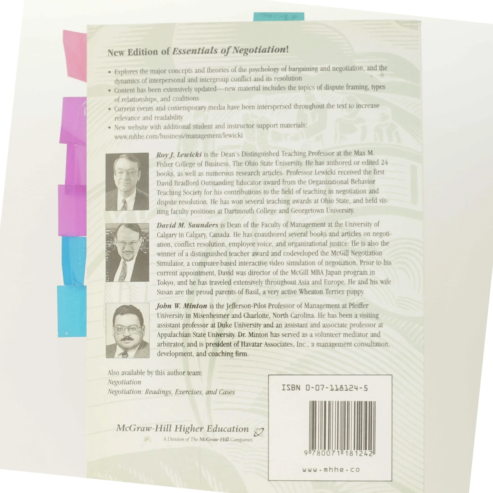 Essentials of Negotiation (Bog)