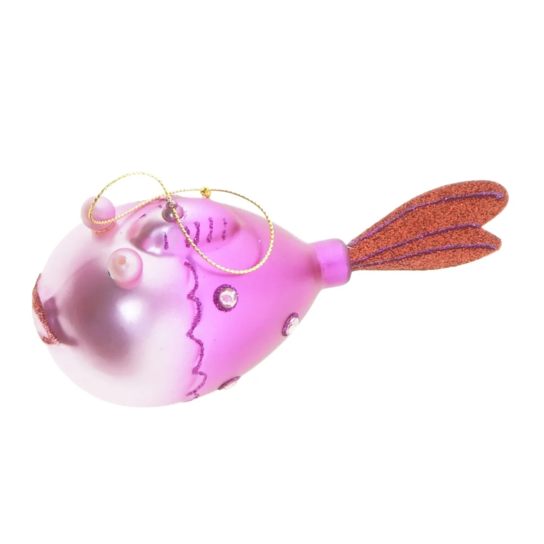 Juletræspynt i form af en fisk (str. 15 cm)