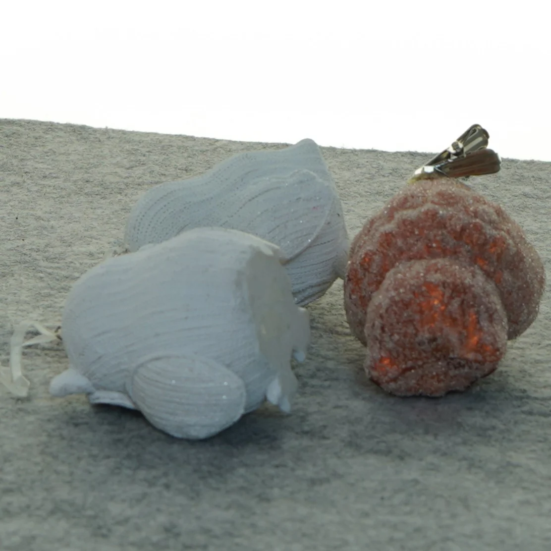 Juletræsdekoration, ugler (str. 9x7 cm)